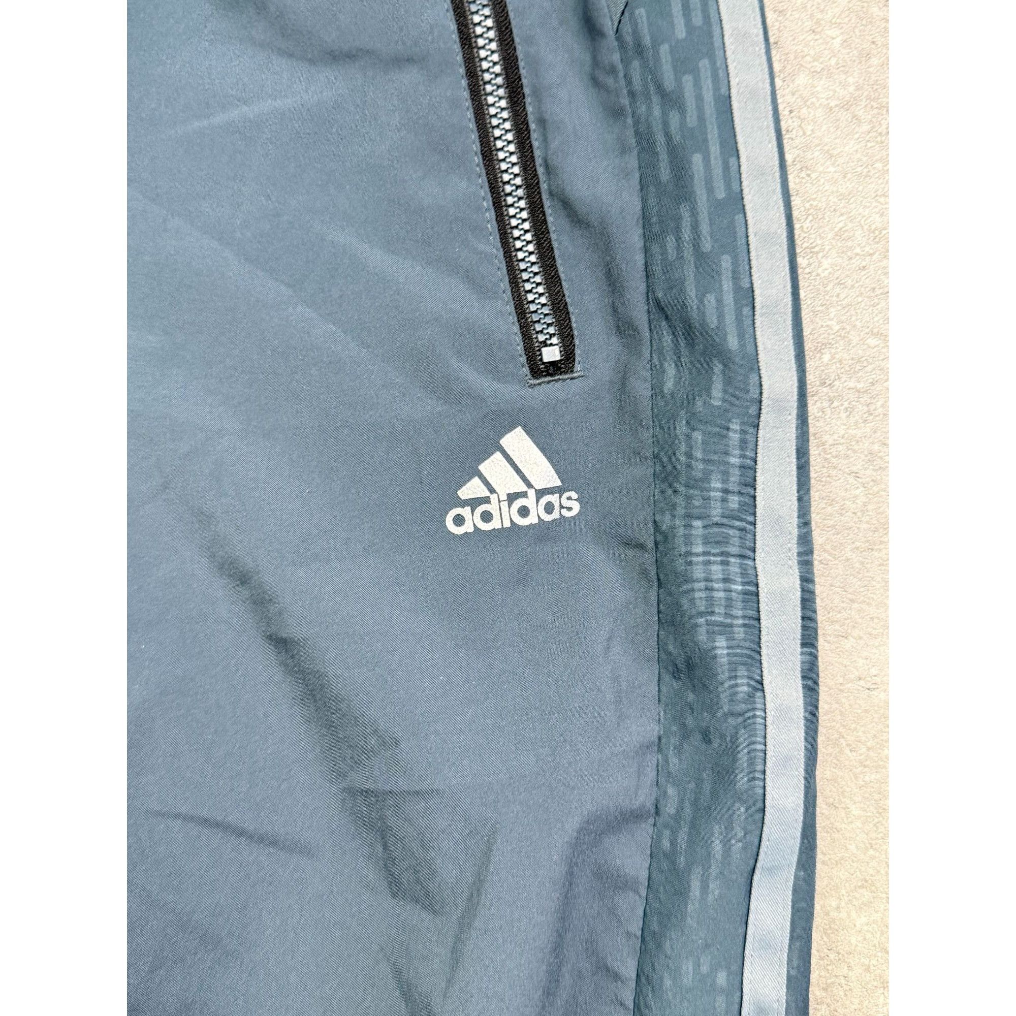 Adidas ADIDAS Grey Technical Tracksuit Bottoms • Adjustable Cuffs • Size US 30 / EU 46 - 5 Thumbnail