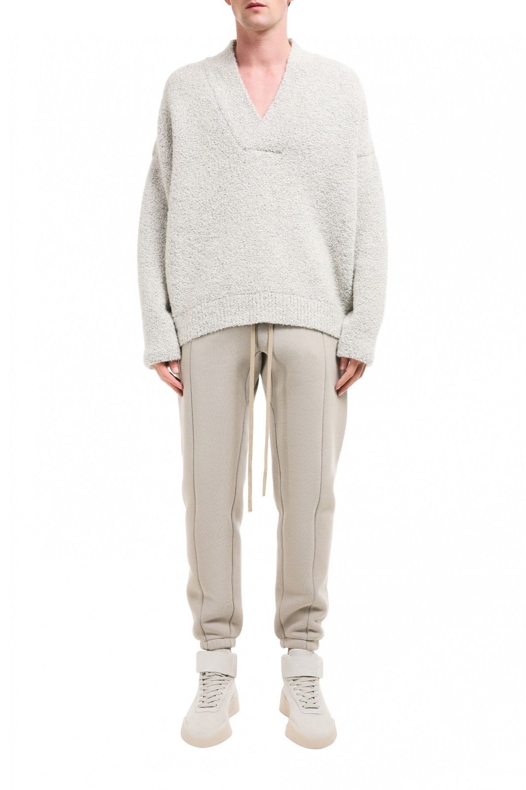 Fear of God Last Fear of God Mohair Boucle Overlapped V-Neck Sweater Size US XS / EU 42 / 0 - 2 Thumbnail