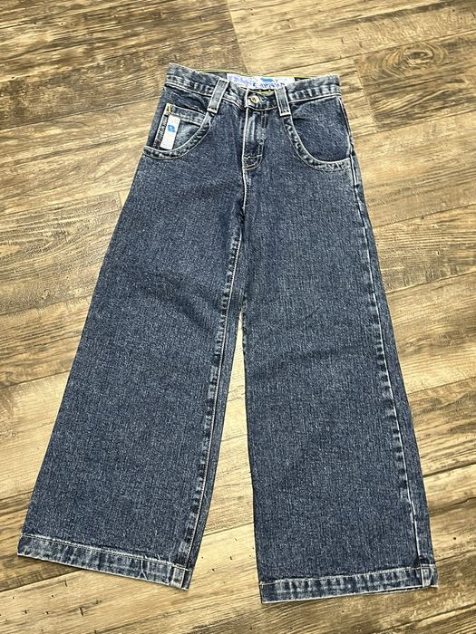 Vintage kids 24W Crazy vintage 90’s jnco denim wide jeans | Grailed