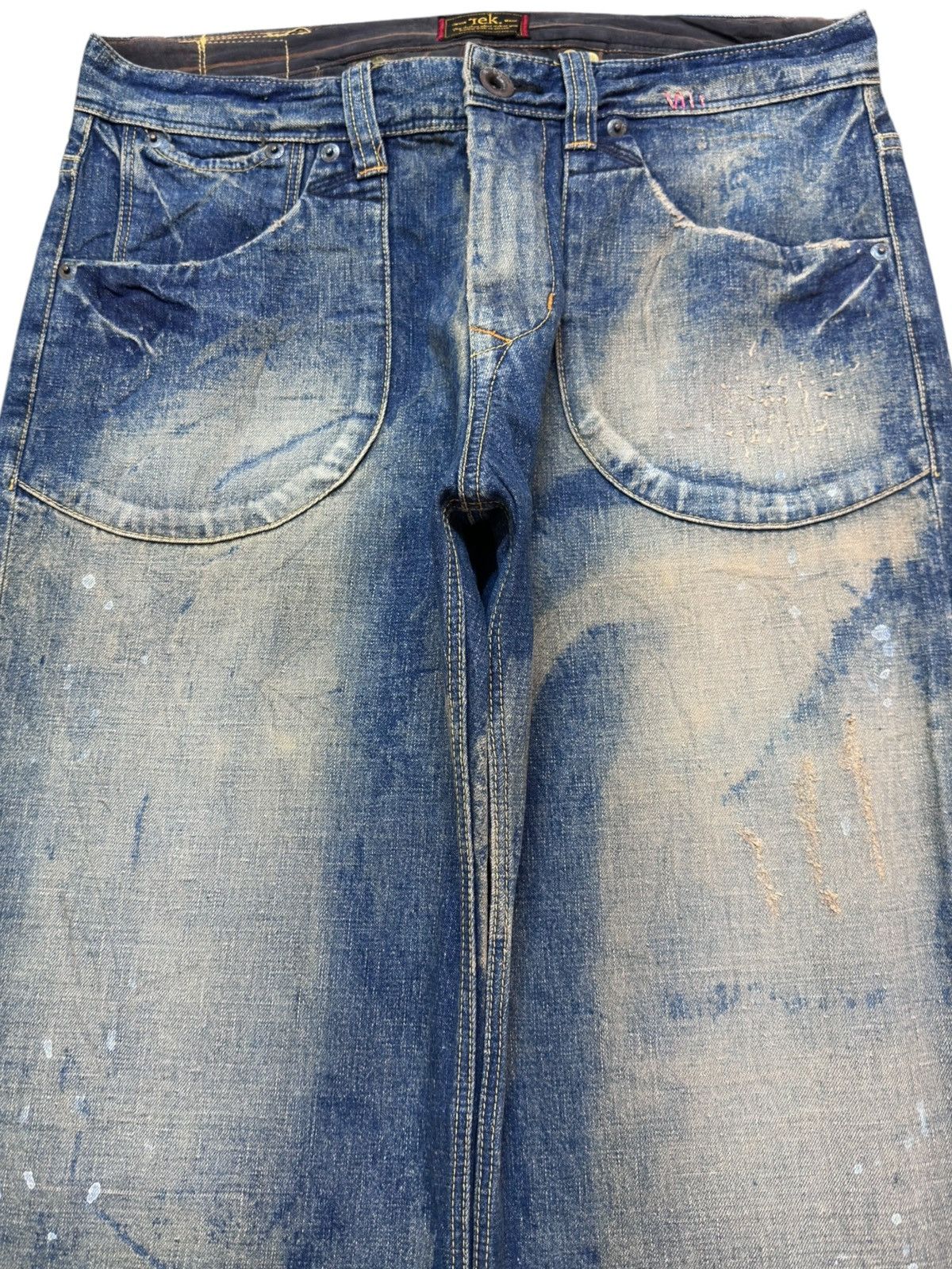 Ekam Vintage Rek Baggy Mudwash Cargo Denim Size US 31 - 2 Thumbnail
