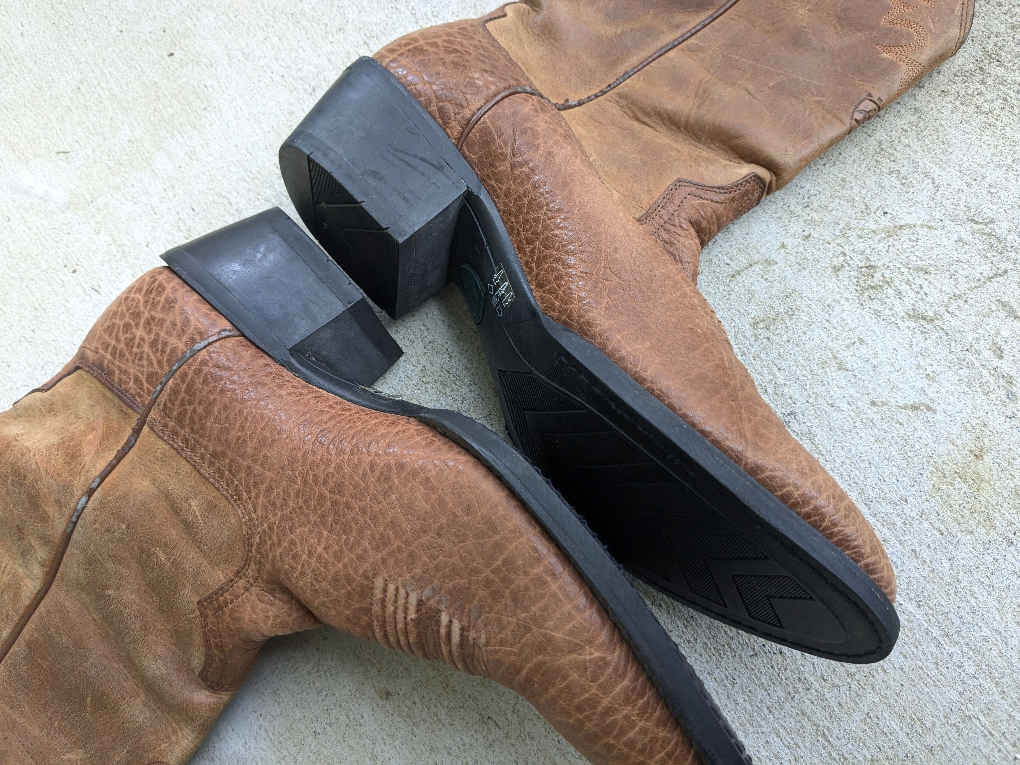 Ariat Ariat Cowboy Boots Brown 12 D Leather Tan Size US 12 / EU 45 - 13 Thumbnail