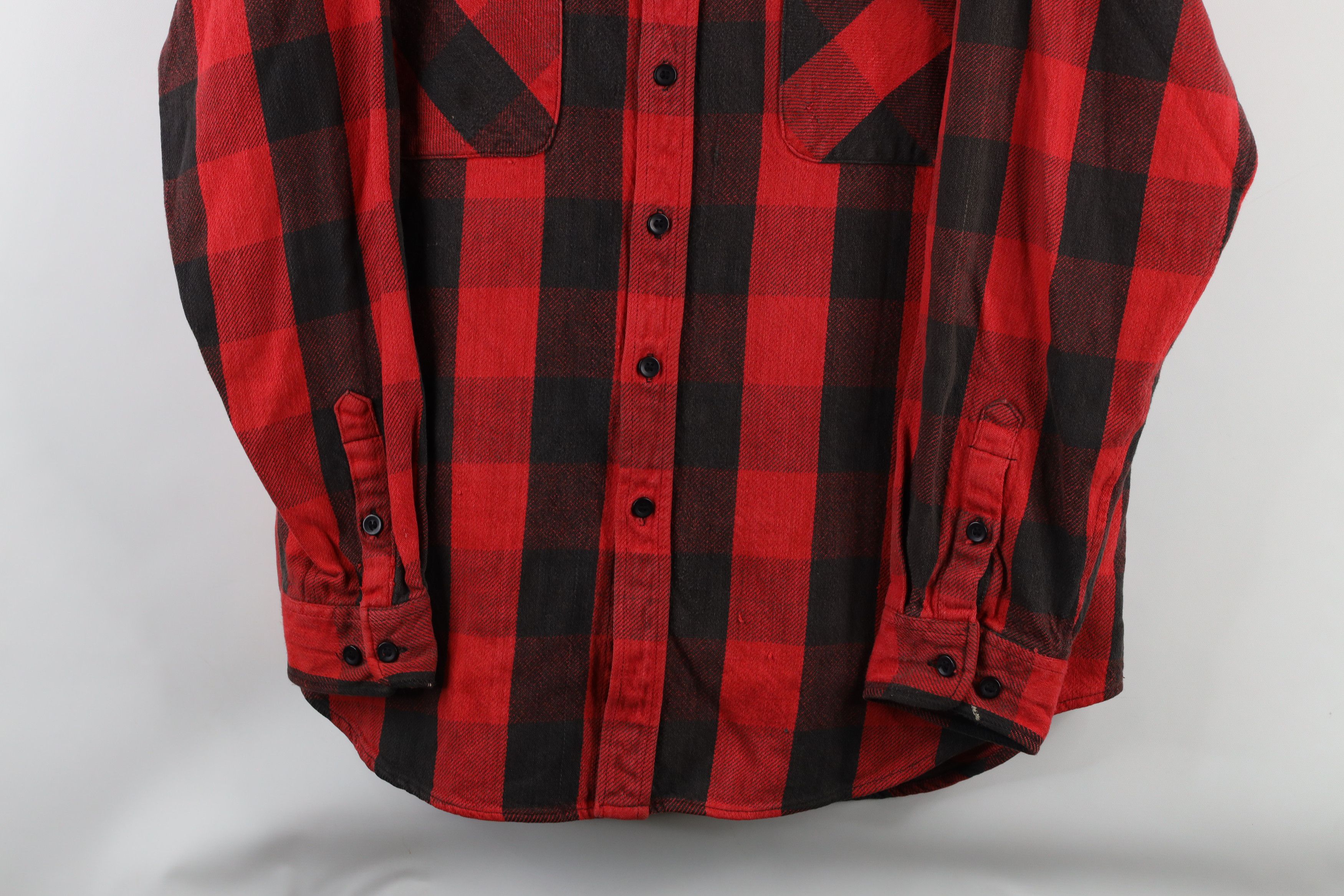 FiveBrother × Vintage Vintage 90s Five Brother Heavyweight Flannel Button Shirt Size US L / EU 52-54 / 3 - 3 Thumbnail