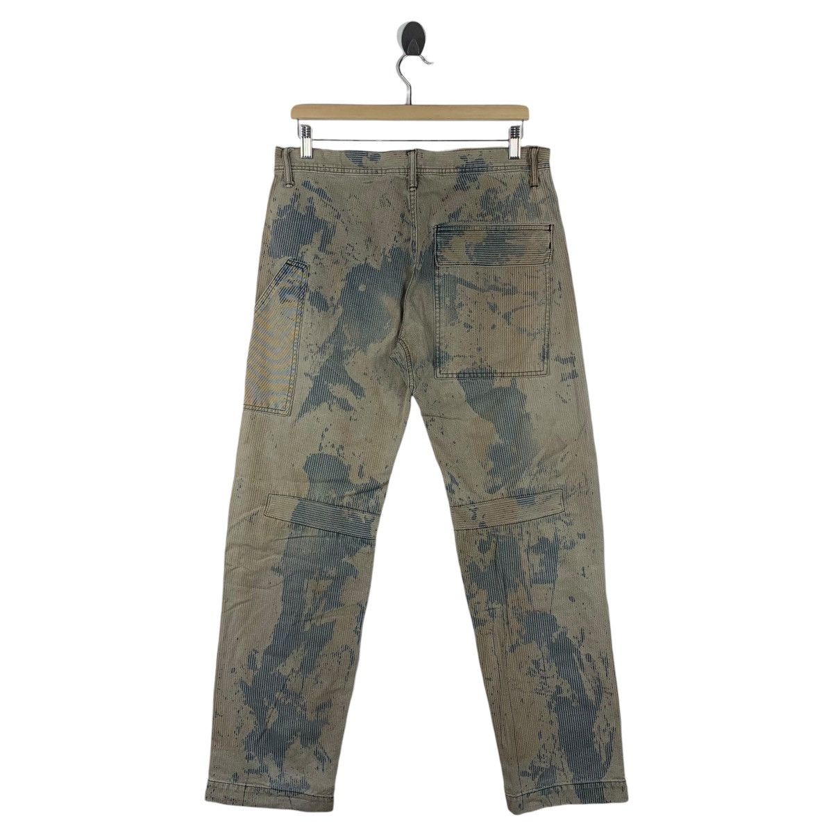 Japanese Brand REPACK japanesebrand double knee bleach jeans Size US 32 / EU 48 - 4 Thumbnail
