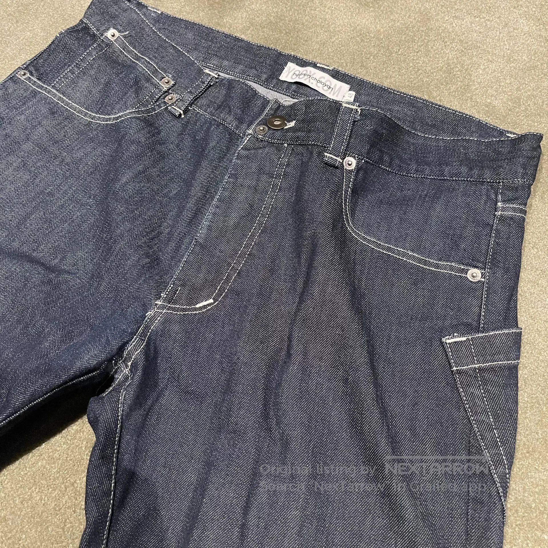 Hussein Chalayan Hussein Chalayan Denim Pants Size 48. Size US 38 / EU 54 - 2 Thumbnail