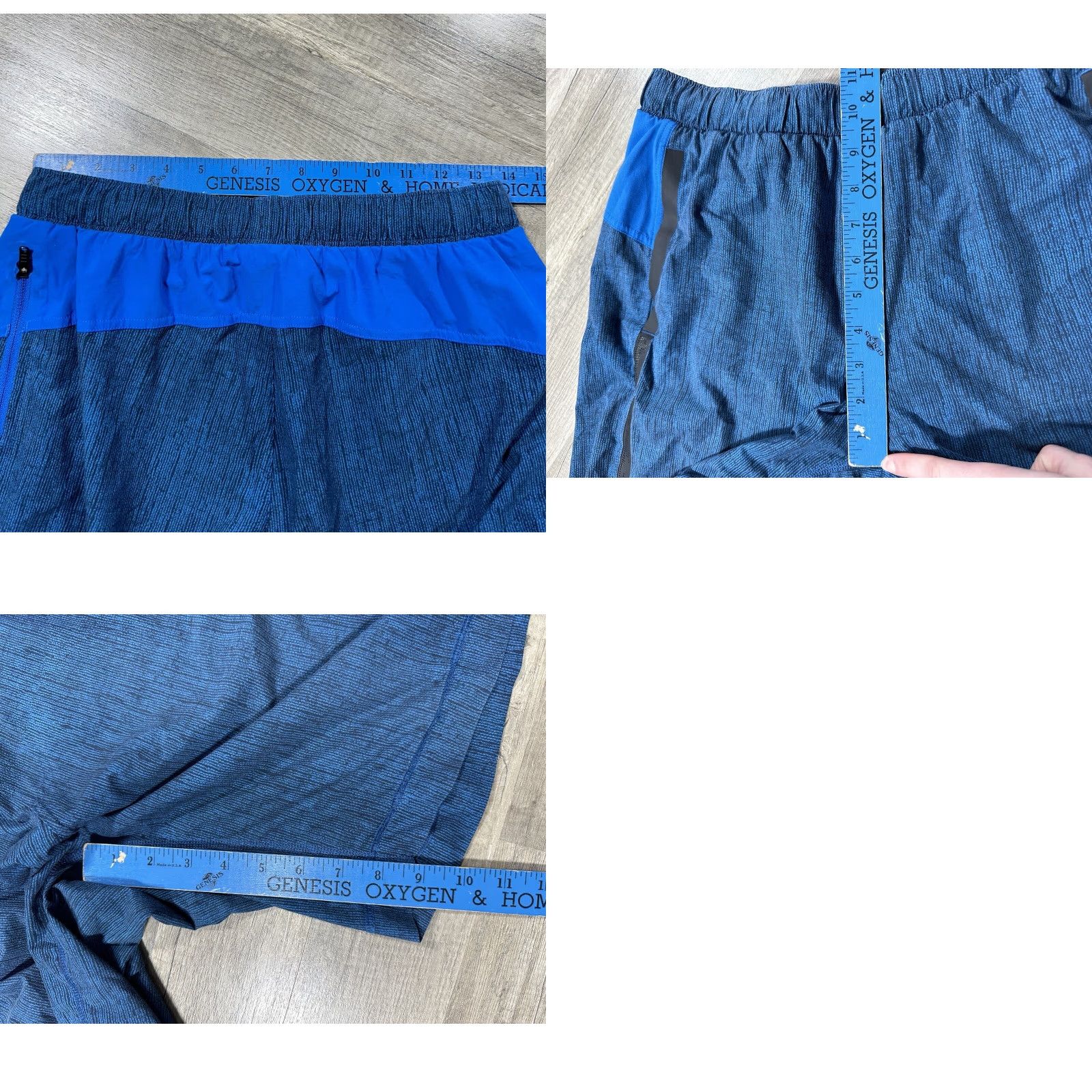 Lululemon Lululemon Shorts Mens M Blue Running Linerless 9" Inseam Athletic Breathable Quick Dry Stretch Moisture Wicking Lightweight Elastic Waist Size US 31 - 8 Thumbnail