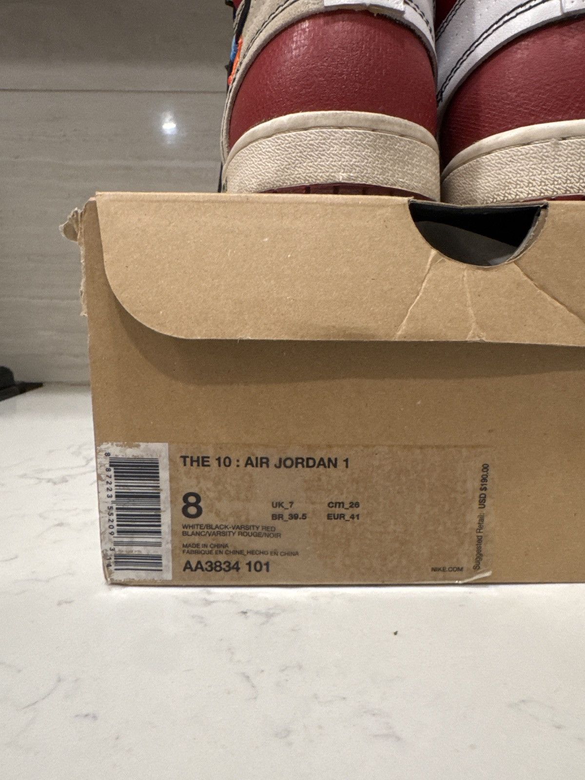 Jordan Brand × Nike × Off-White Chicago Nike Air Jordan 1 "OFF WHITE" (Size 8) Size US 8 / EU 41 - 13 Thumbnail