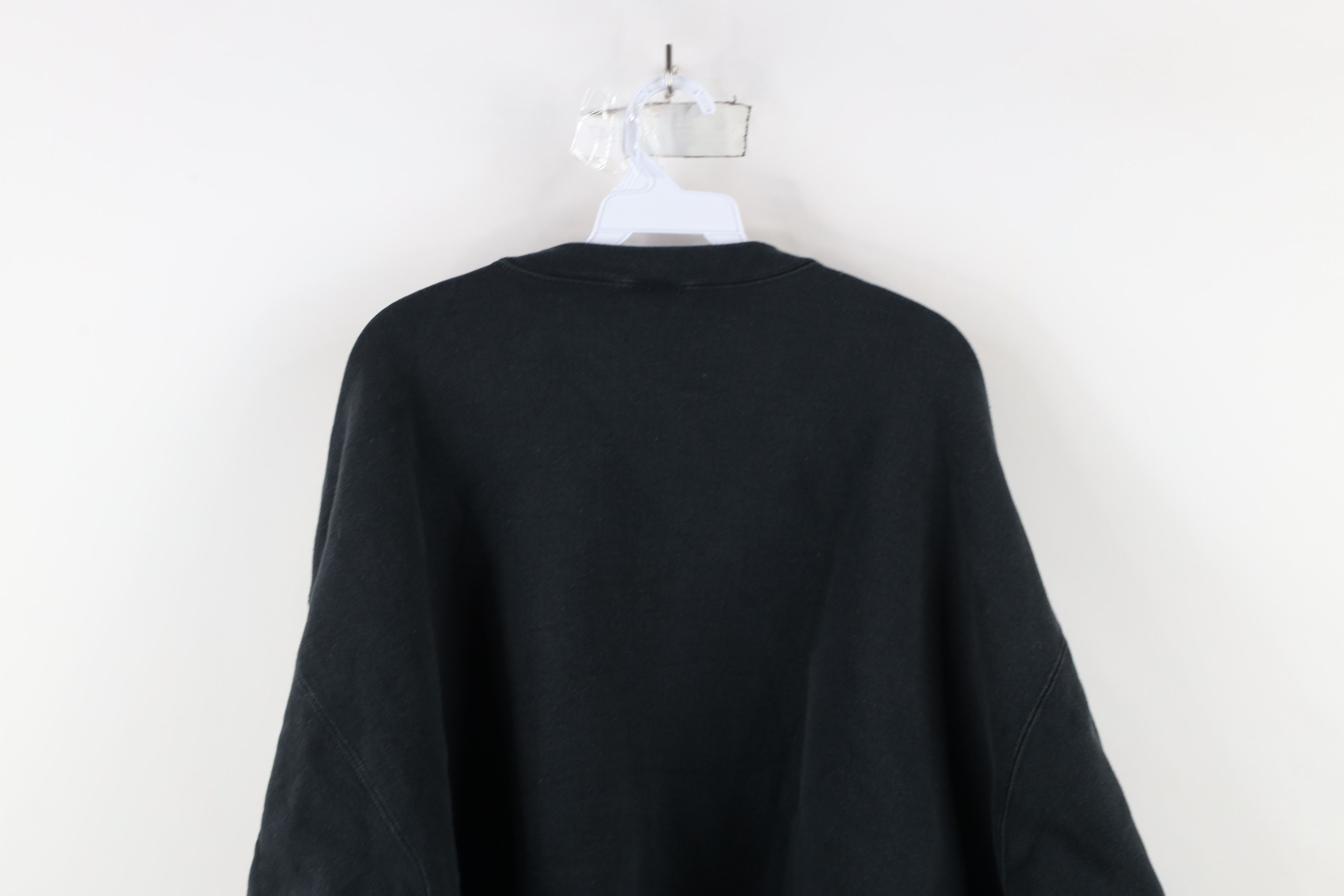 Vintage Vintage 90s Streetwear Heavy Crewneck Sweatshirt Black USA Size US XXL / EU 58 / 5 - 8 Thumbnail