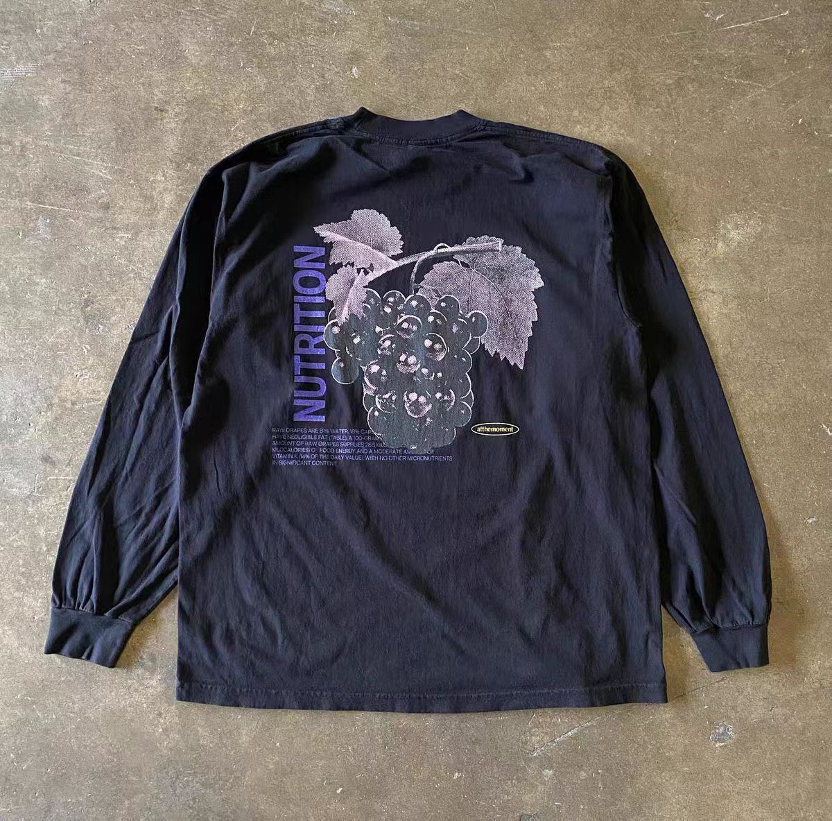 Japanese Brand × Vintage Washed vintage grape pattern long sleeve t-shirt Size US L / EU 52-54 / 3 - 1 Thumbnail