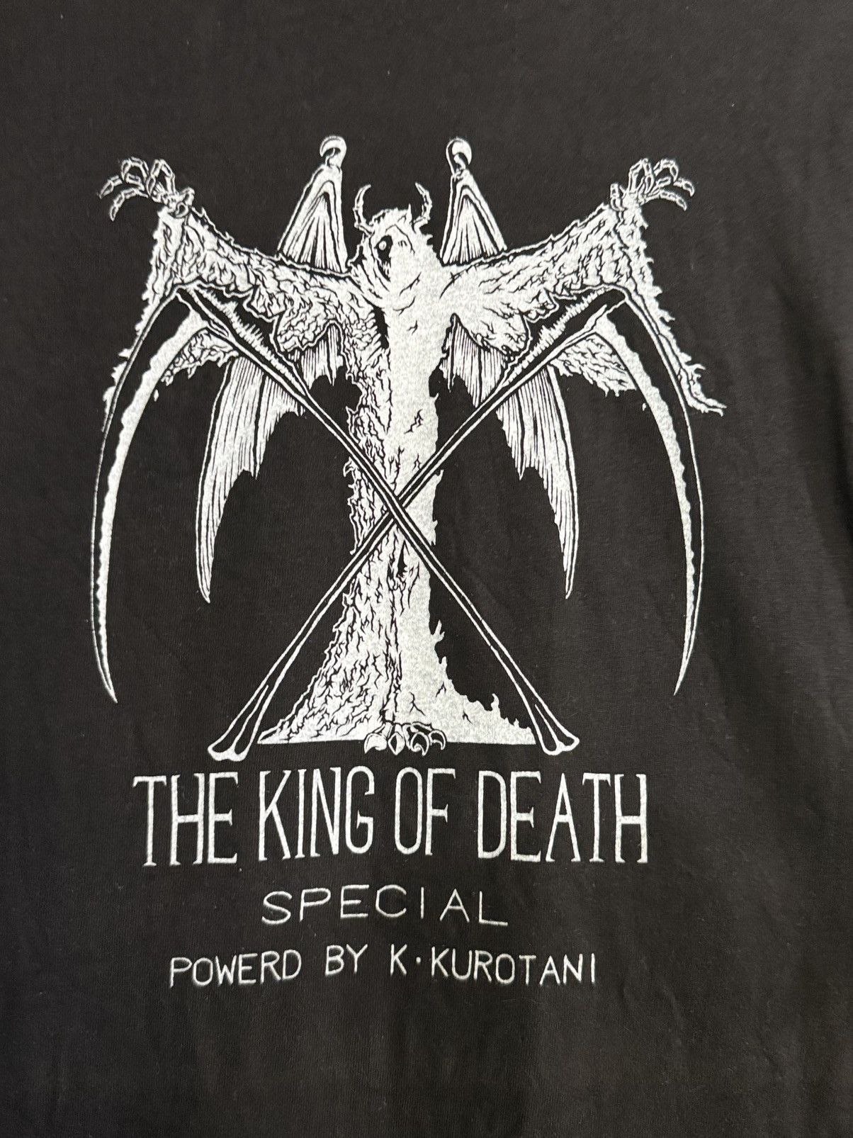 Anime Vintage 90s The King Of Death By K. Kurotani Faded Tee Size US XL / EU 56 / 4 - 4 Thumbnail