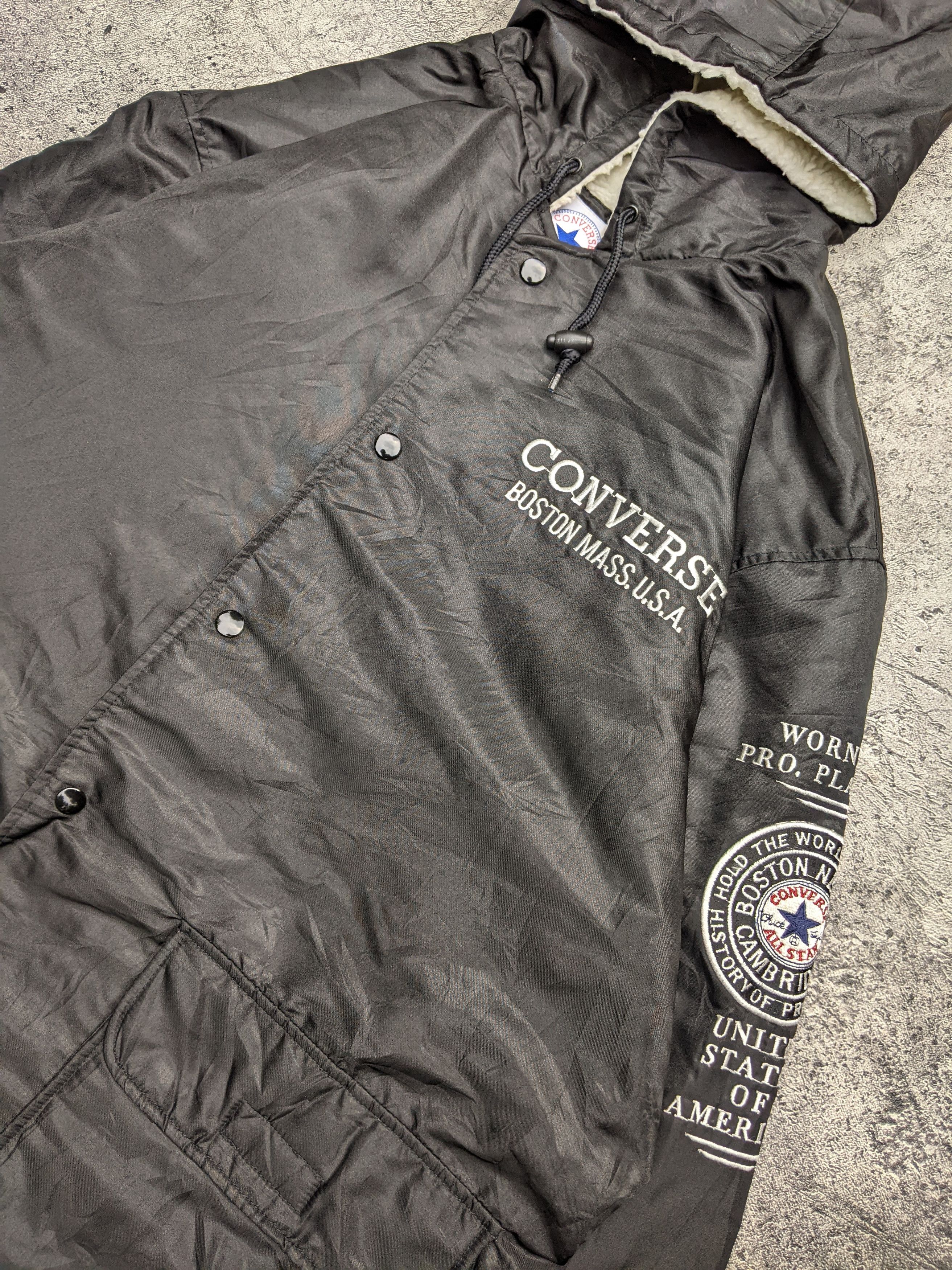 Converse Converse All Star Hoodie Sherpa Hoodie Parka Long Jacket Size US L / EU 52-54 / 3 - 9 Thumbnail