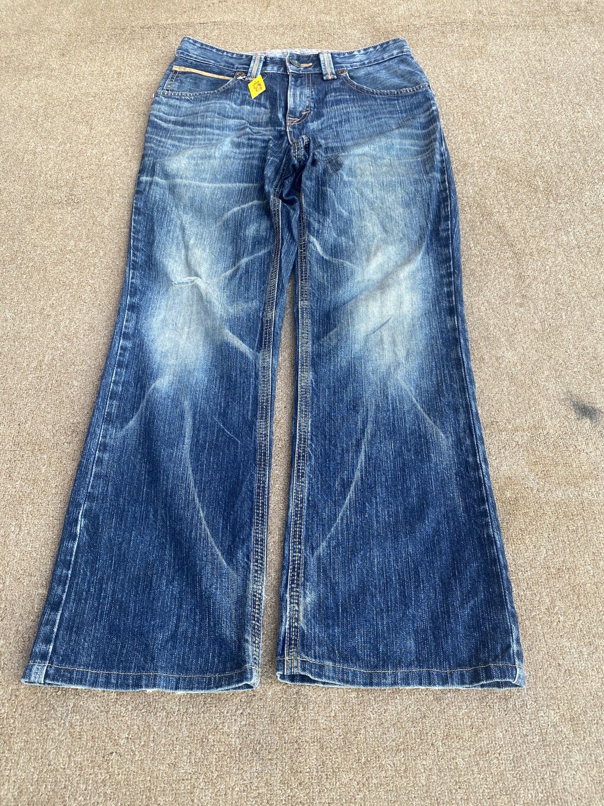 Edwin × PPFM Vintage edwin blue trip flare denim Size US 28 / EU 44 - 1 Thumbnail