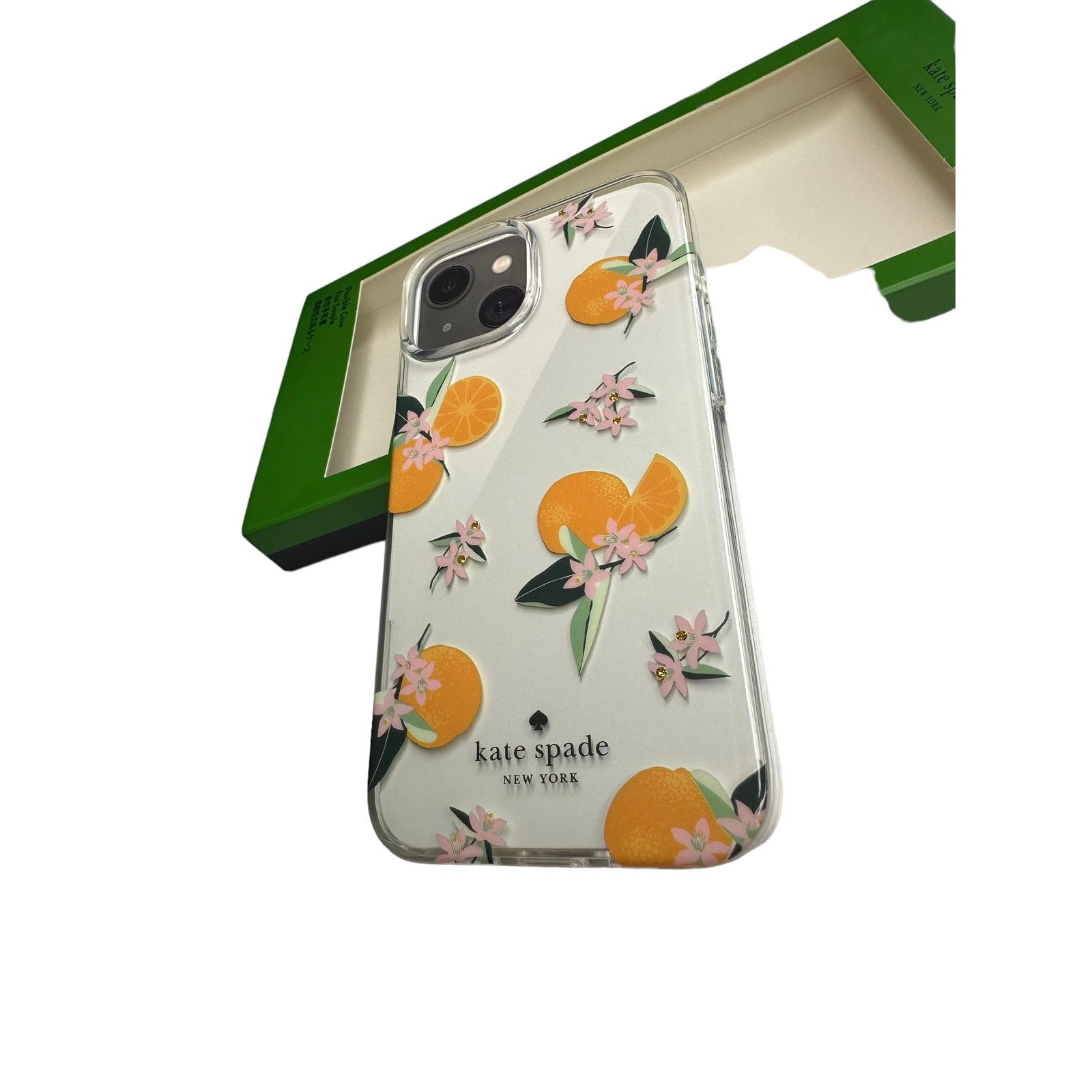 Kate Spade Kate Spade Orange Toss iPhone 14 PRO MAX Jeweled Clear Case Size ONE SIZE - 2 Thumbnail