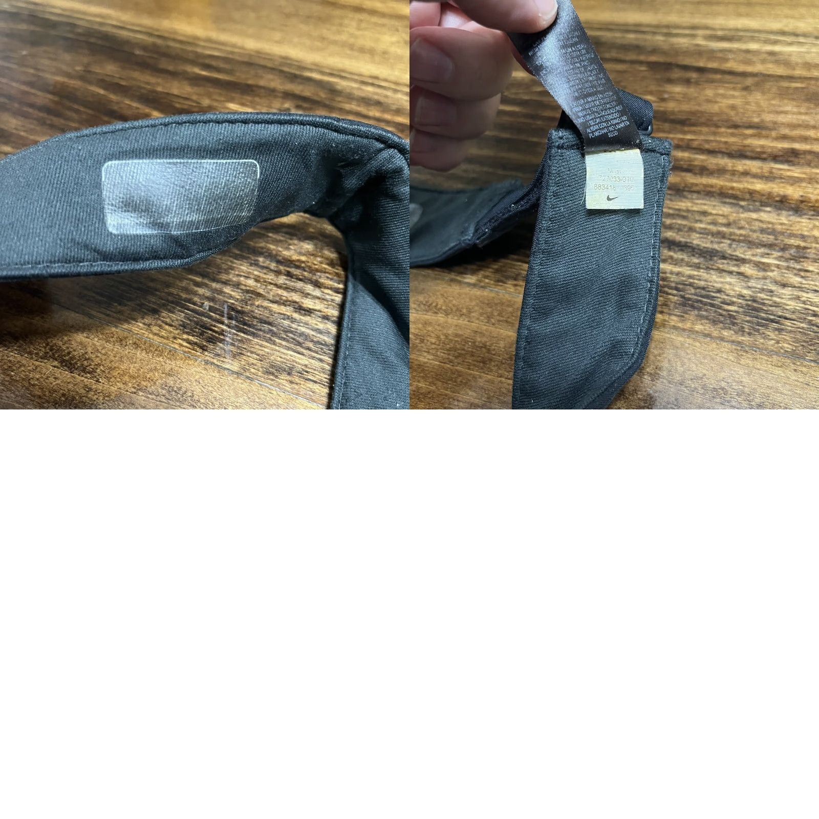 Nike Nike Visor Hat Cap Running Hiking Strap Back Black White Swoosh Dri Fit Cap Men One Size Adjustable Lightweight Breathable Outdoor Sports Casual Best Size ONE SIZE - 8 Thumbnail