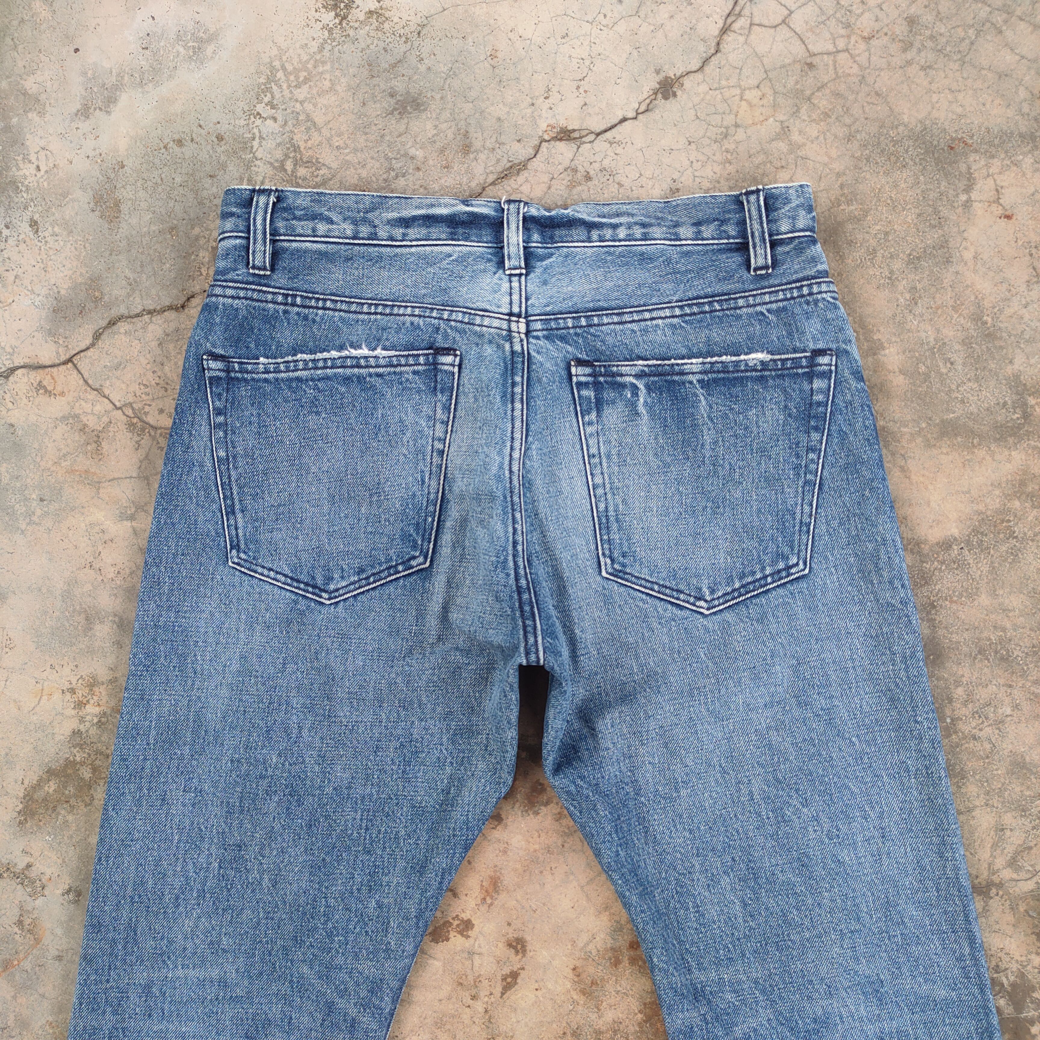 BEAUTY&YOUTH × Vintage VINTAGE JAPANESE SKINNY FADED DISTRESSED JEAN DENIM PANTS Size US 32 / EU 48 - 9 Thumbnail