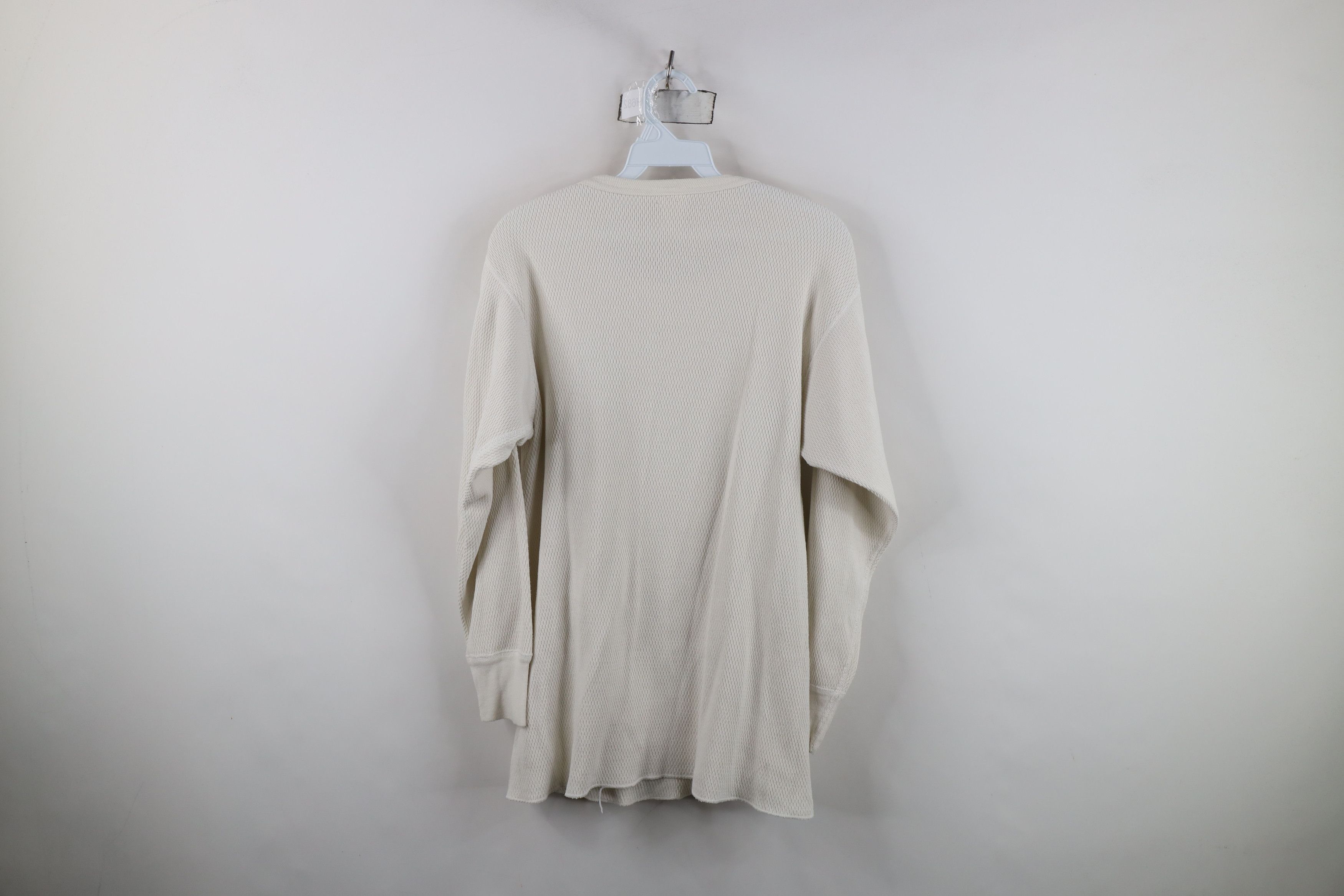 Vintage Vintage 90s Streetwear Waffle Knit Long Sleeve T-Shirt USA Size US XL / EU 56 / 4 - 9 Thumbnail