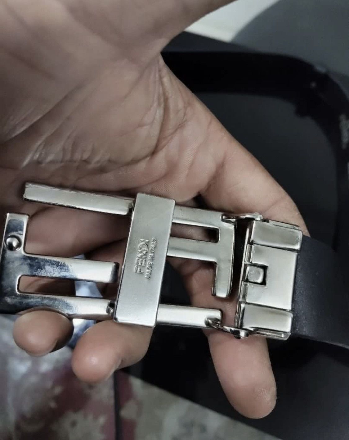 Fendi Fendi steel logo FF buckle Size ONE SIZE - 6 Thumbnail