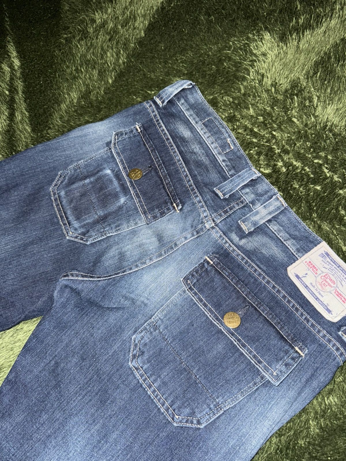 Edwin [M] EDWIN Pocket Detail Washed Denim Pants MADE IN JAPAN Size US 30 / EU 46 - 9 Thumbnail