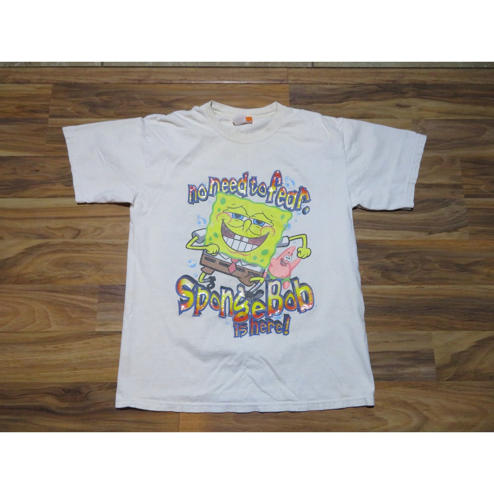 Nickelodeon No Fear SpongeBob Is Here Nickelodeon T-Shirt Sz M 2002 Size US M / EU 48-50 / 2 - 1 Thumbnail