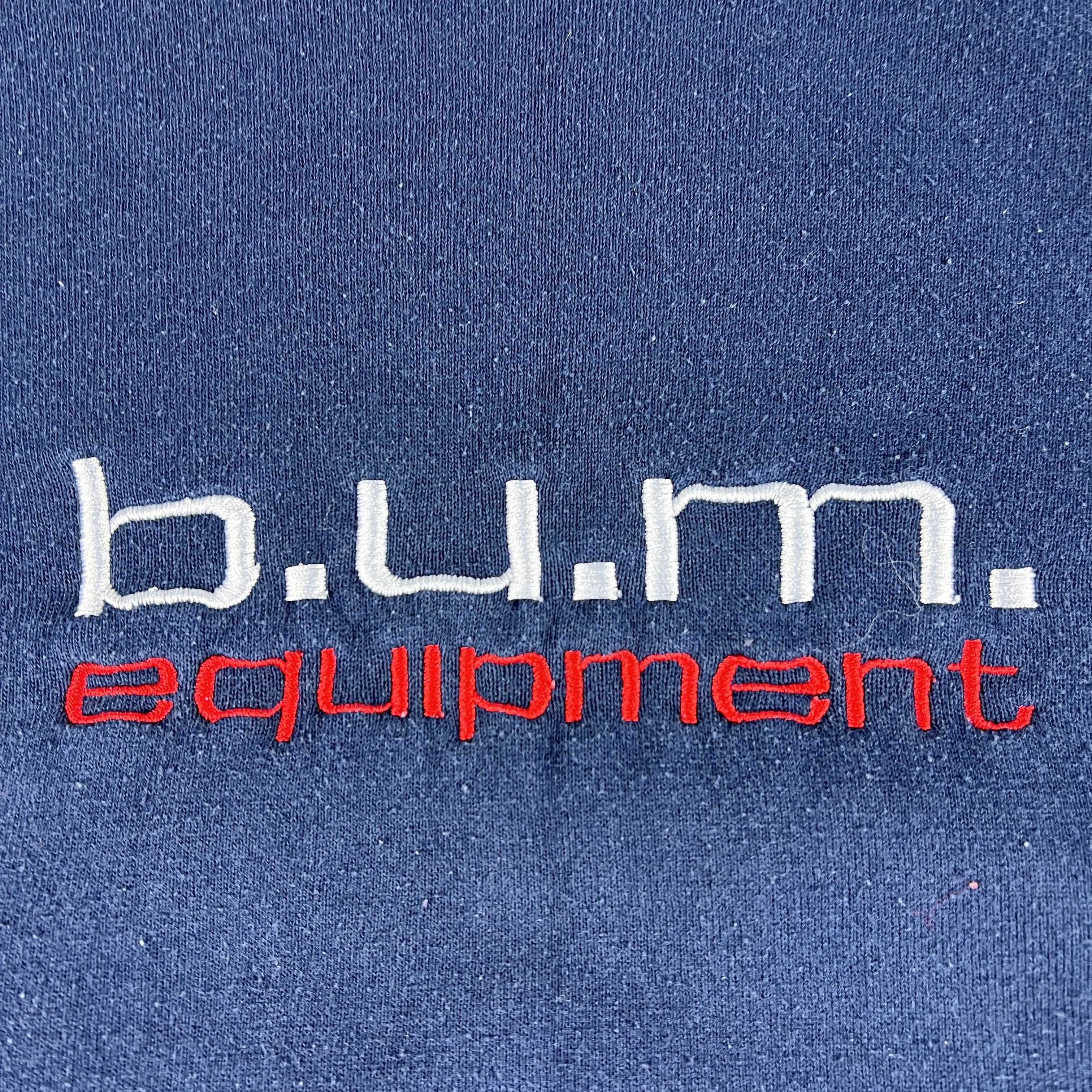 B.U.M Equipment × Vintage VTG 90s BUM Equipment Sweatshirt Faded Embroidered Crewneck Size US XL / EU 56 / 4 - 2 Thumbnail