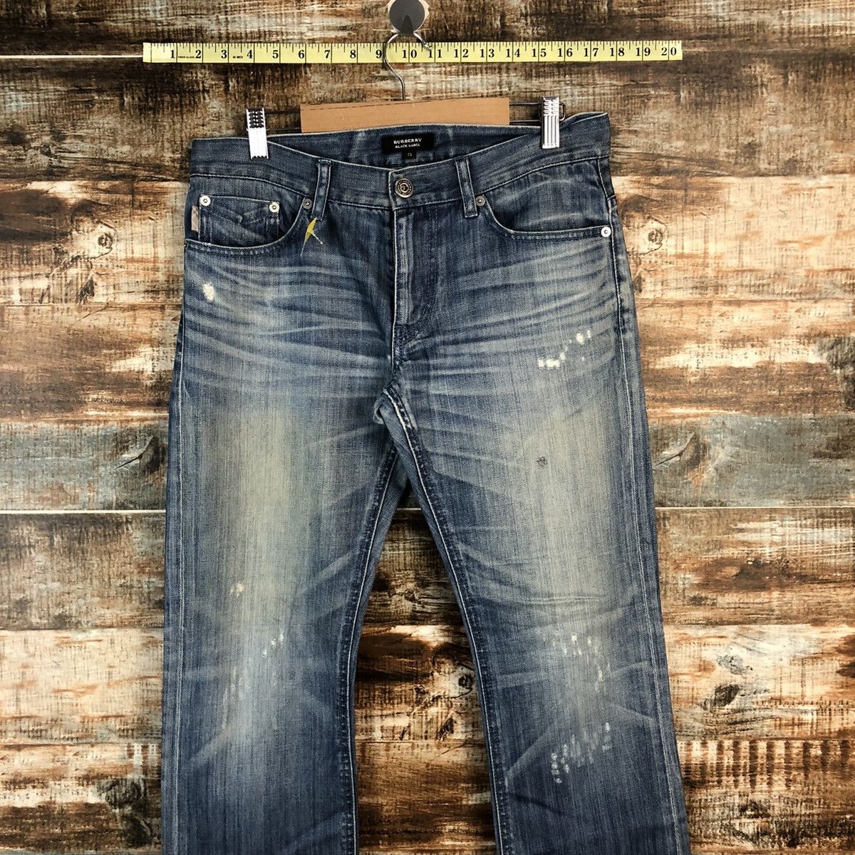 Burberry DLL Burberry Blue Distressed Denim Pants #C252 Size US 29 - 2 Thumbnail