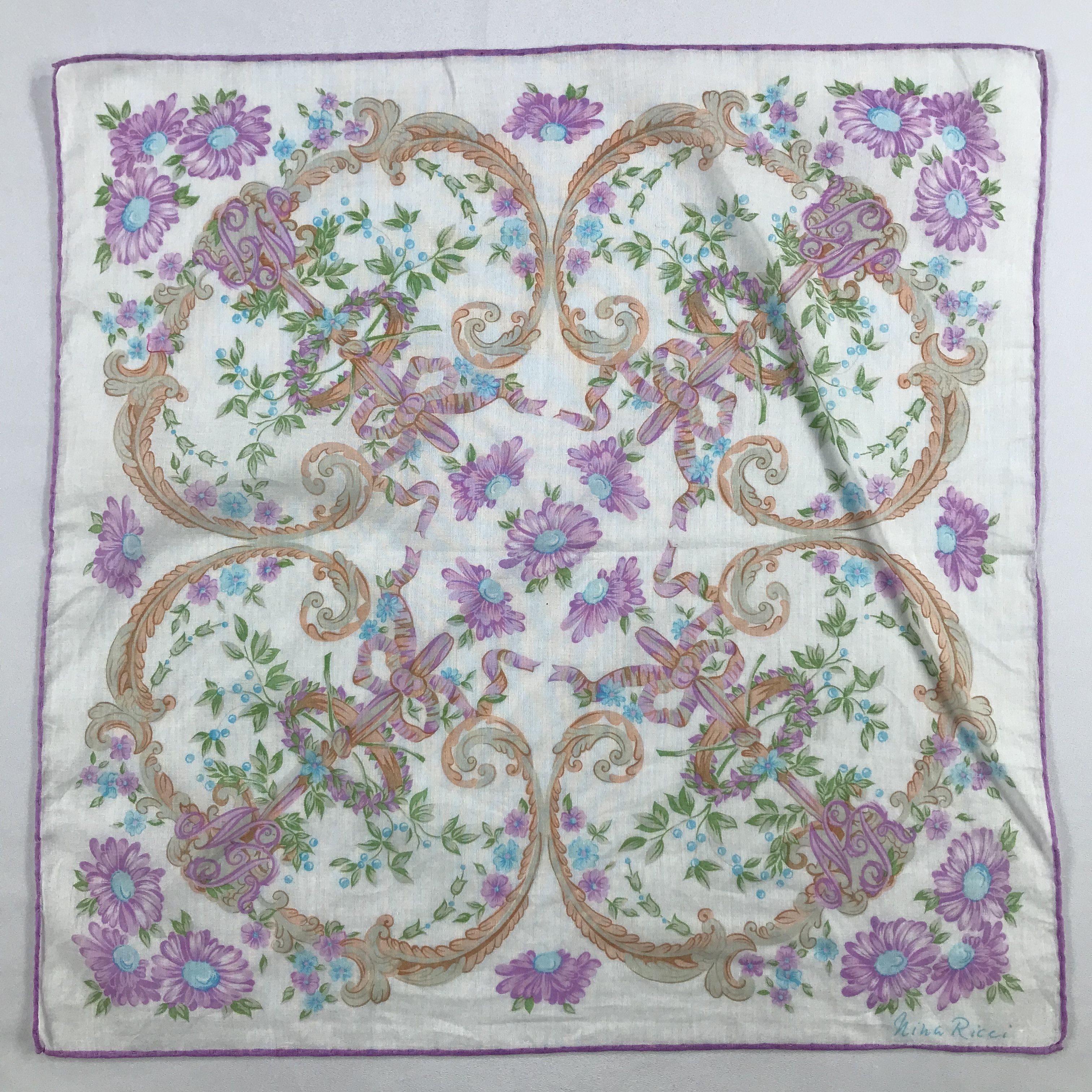 Nina Ricci Nina Ricci Bandana / Handkerchief / Neckerchief - S2668 Size ONE SIZE - 1 Thumbnail
