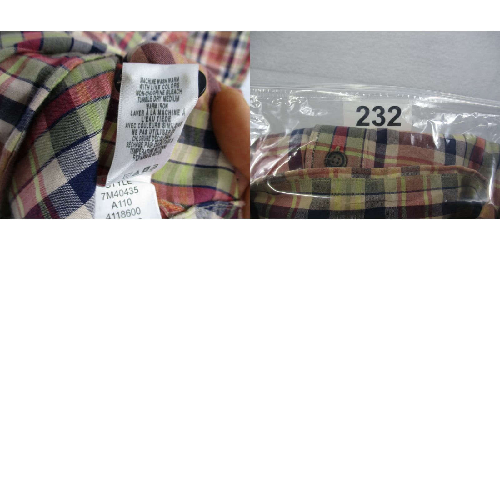 Lucky Brand VINTAGE Lucky Brand Dungarees Shirt Mens XXL Plaid Short Sleeve Button-Up Size US 39 - 8 Thumbnail