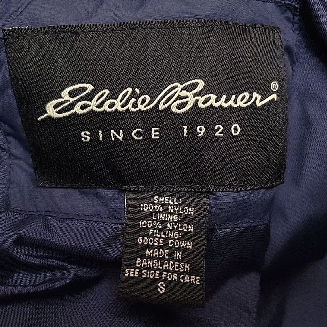 Eddie Bauer VINTAGE Eddie Bauer Goose Down Vest Mens Navy Blue Quilted Puffer Outdoors Full Zip Gorp Shirt Mens S Blue Down Zip Vest Size US S / EU 44-46 / 1 - 5 Thumbnail