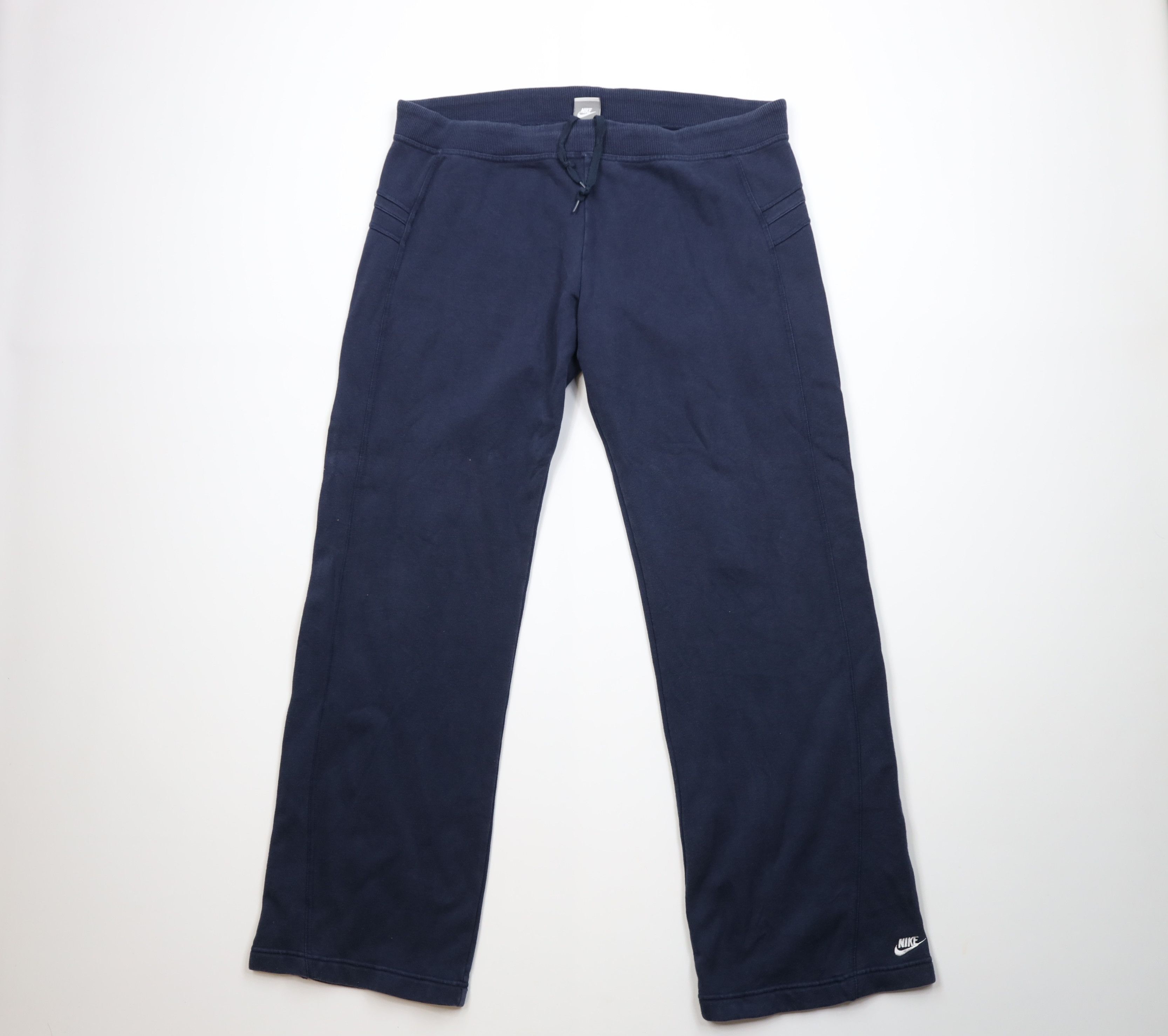 Nike Vintage Y2K Nike Scott Mini Swoosh Wide Leg Sweatpants Size 40" / US 18 - 1 Thumbnail