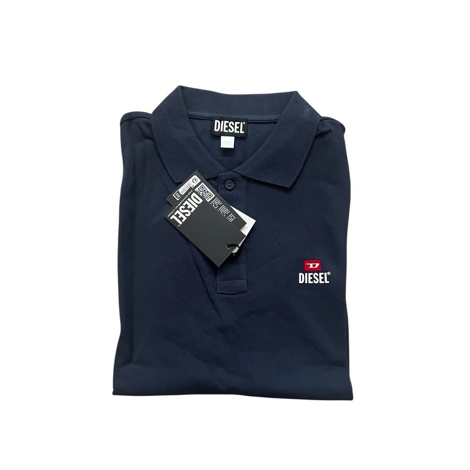Diesel Diesel T-Smith Div Logo Polo Shirt Midnight Blue Size L Size US L / EU 52-54 / 3 - 5 Thumbnail