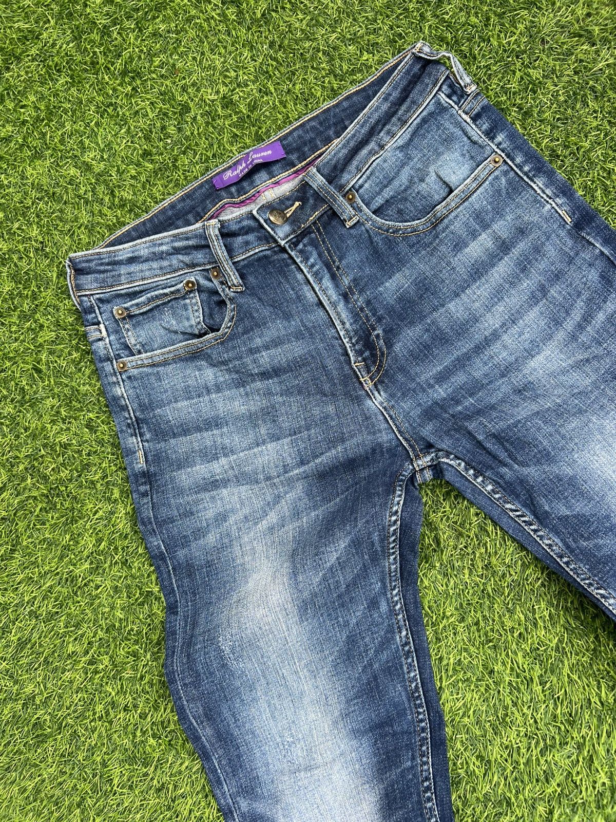Polo Ralph Lauren Ralph Lauren Purple Label "Straight Fit" Hand-Brushed Denim Size US 32 / EU 48 - 4 Thumbnail