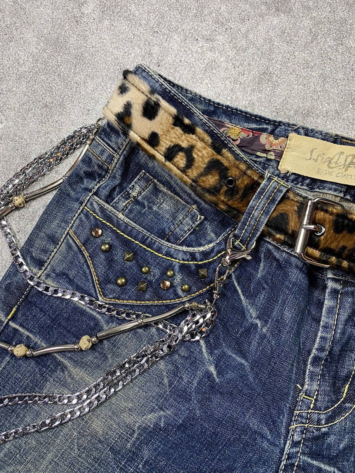If Six Was Nine × Japanese Brand × Le Grande Bleu (L.G.B.) 2000s Ssail Flared Wash Jean Size US 30 / EU 46 - 5 Thumbnail