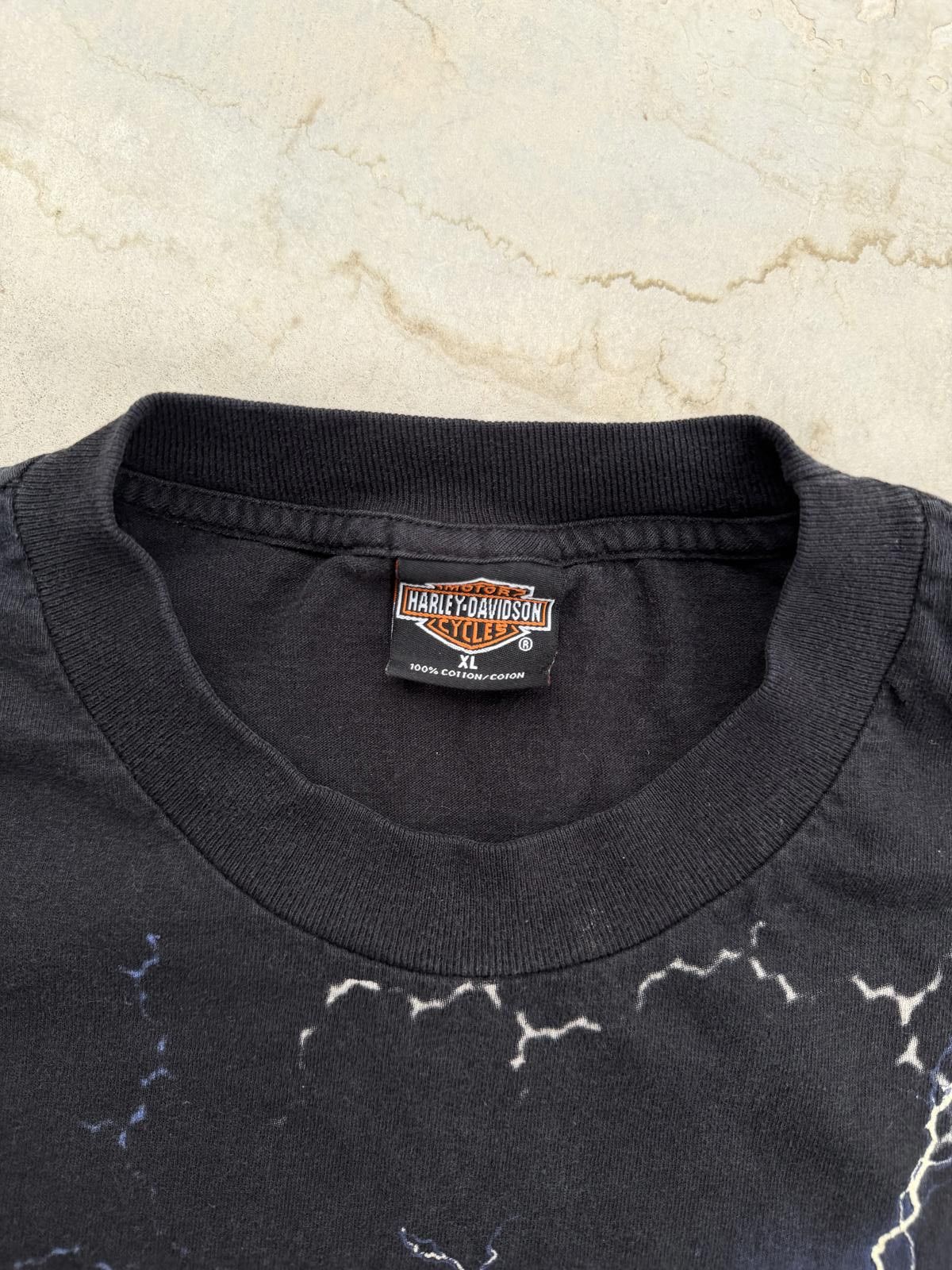 Harley Davidson Vintage 1999 Harley Davidson Lightning AOP Tee XL Rare Size US XL / EU 56 / 4 - 5 Thumbnail