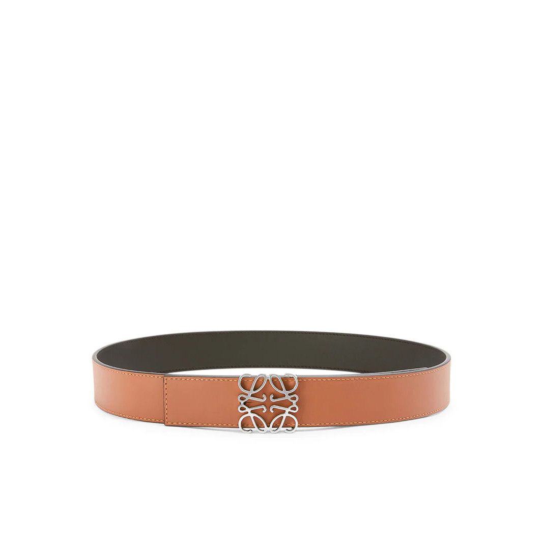 Loewe LOEWE Black/Tan Reversible Leather Belt New & Authentic (Men Size ONE SIZE - 2 Thumbnail
