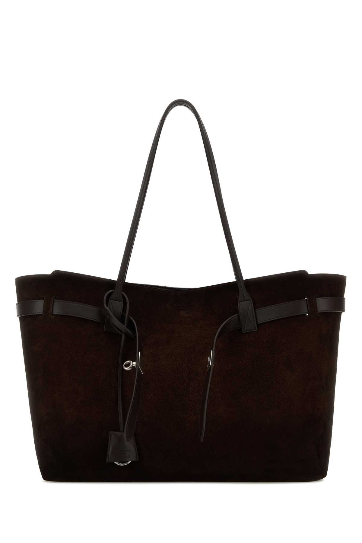 Balenciaga Brown Suede Large Bel Air Shopping Bag Size ONE SIZE - 1 Thumbnail