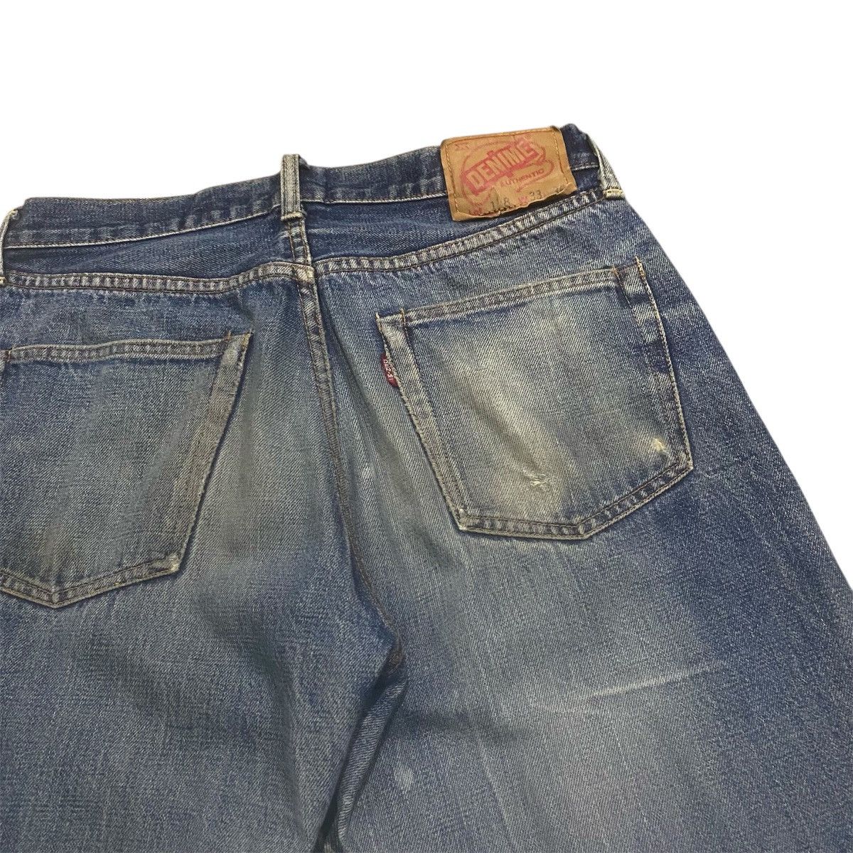 Denime ‼️LAST DROP‼️Denime Lot178 Selvedge Faded Distressed Denim Size US 31 - 13 Thumbnail