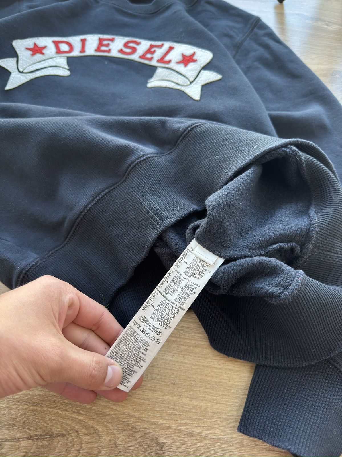 Diesel × Vintage Vintage Diesel Big logo Y2K Sweatshirt Size US S / EU 44-46 / 1 - 6 Thumbnail