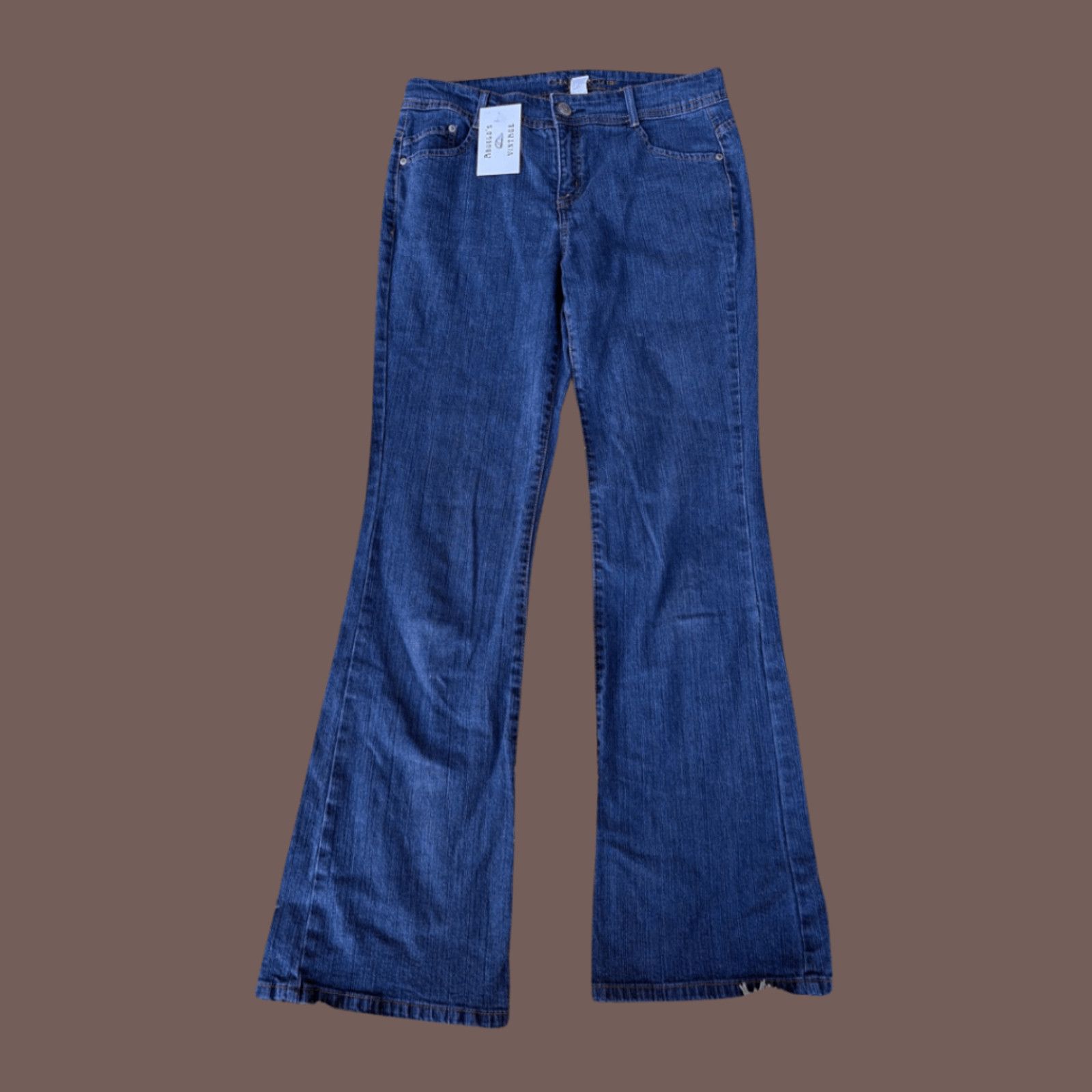 Vintage VTG Flare Jeans | Charter Club Studded Blue | Y2K Revival Size 31" - 1 Thumbnail