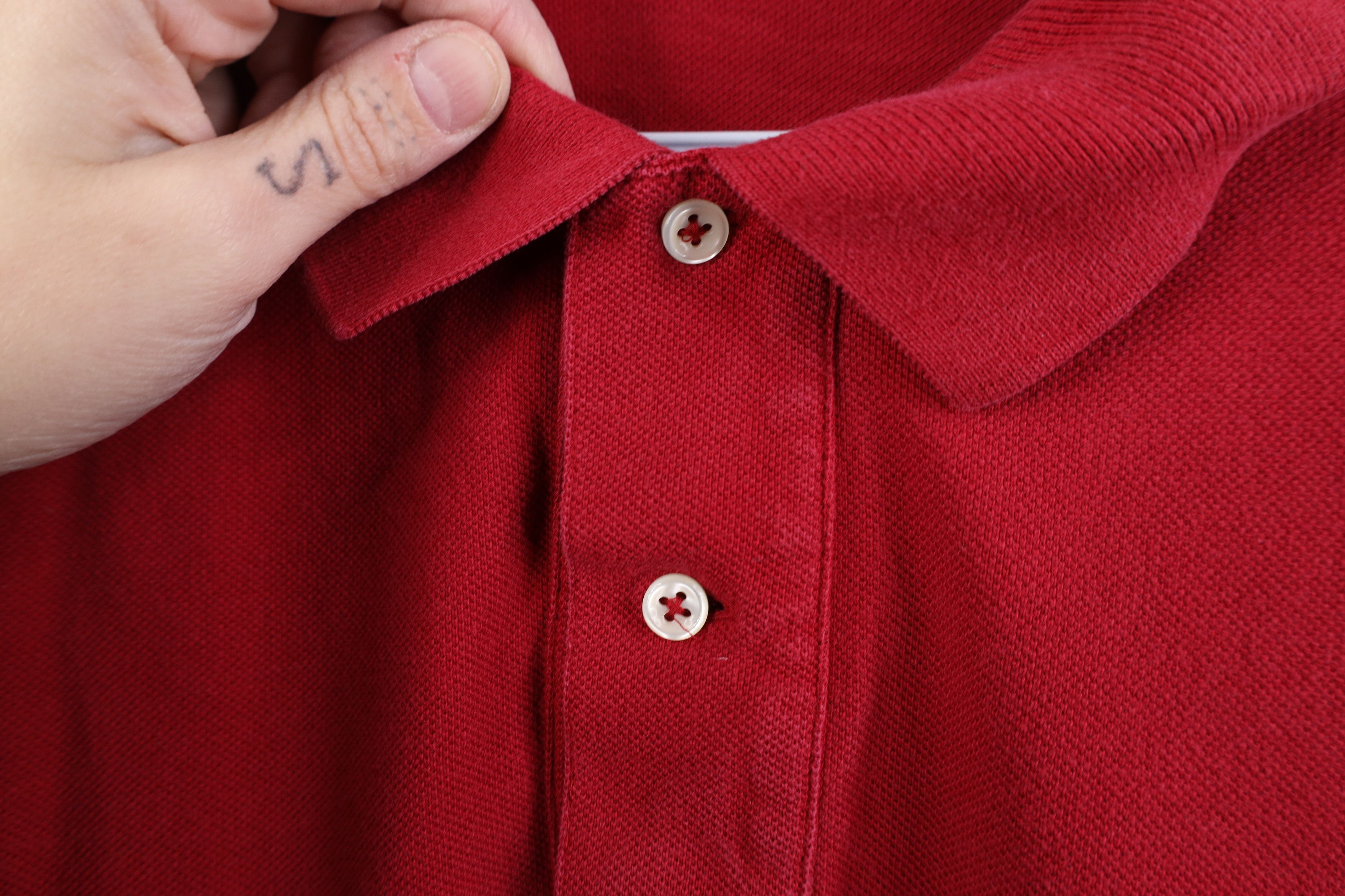 Ralph Lauren Vintage 90s Ralph Lauren Pique Cotton Long Sleeve Rugby Polo Size US L / EU 52-54 / 3 - 8 Thumbnail