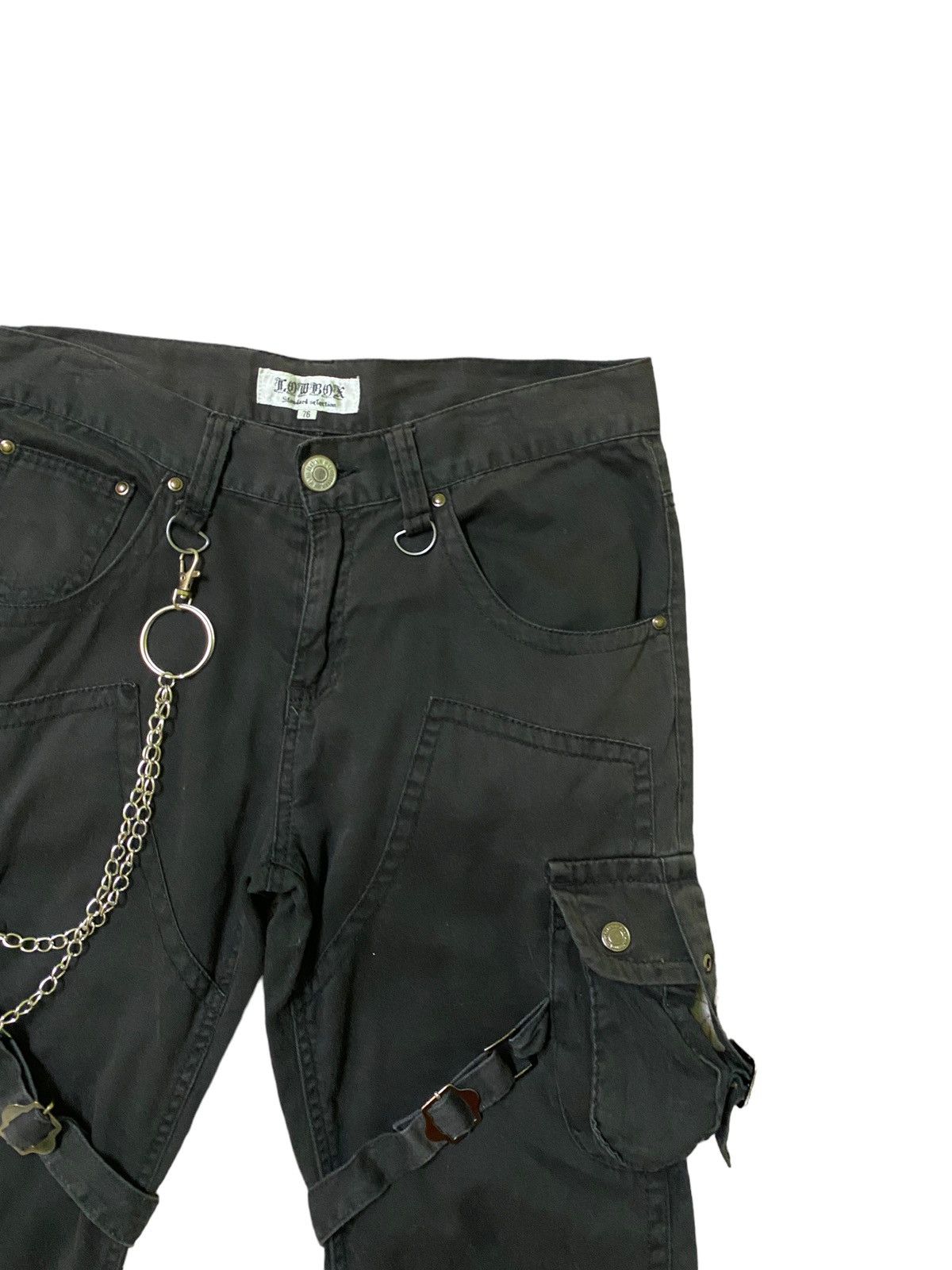 LOWBOX Rare LowBox Bondage Multipocket Punk Revolution Pants Size US 29 - 5 Thumbnail