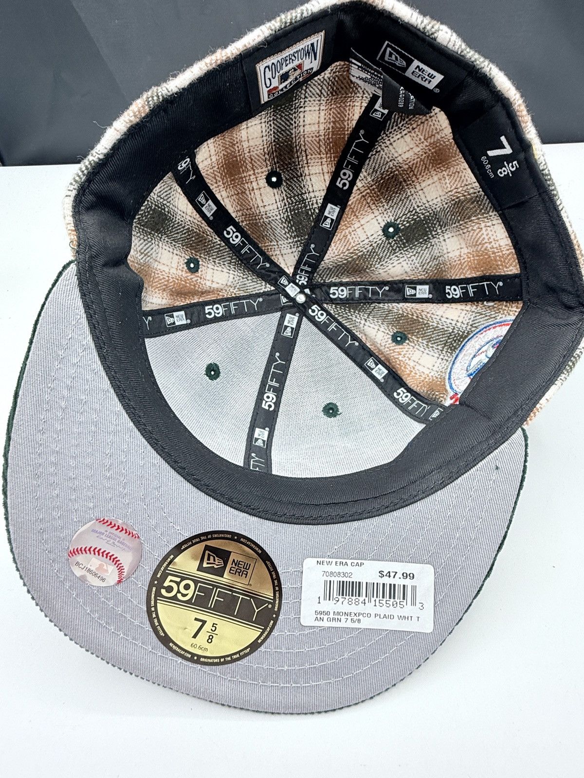 New Era New Era 59Fifty Montreal Expos Plaid Hat Size 7 5/8 new!! Size ONE SIZE - 11 Thumbnail