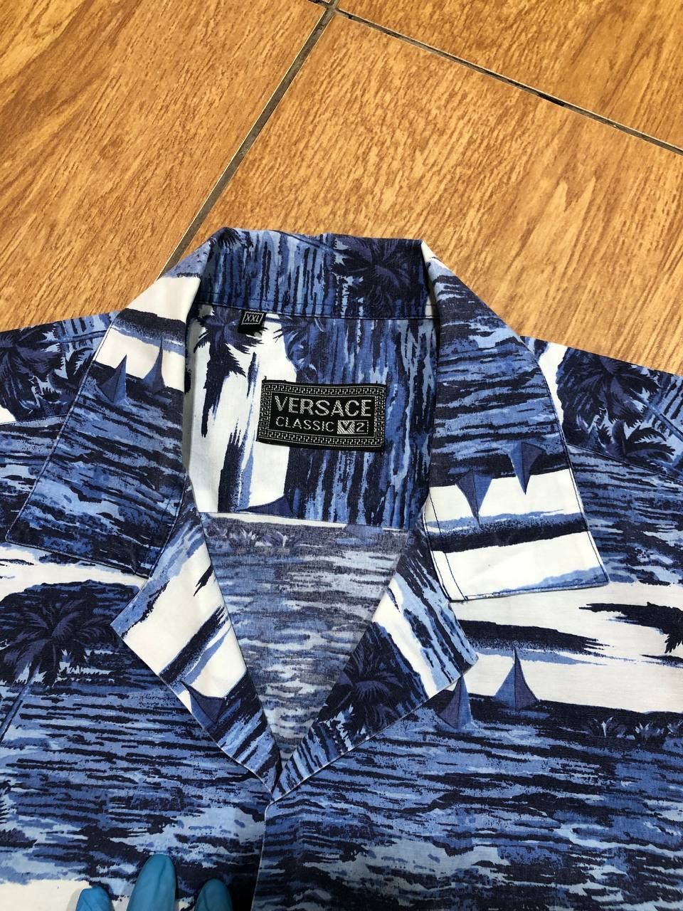 Versace Jeans Couture Vintage VERSACE Italy Hawaiian Shirt Rare Versace Size US XXL / EU 58 / 5 - 7 Thumbnail