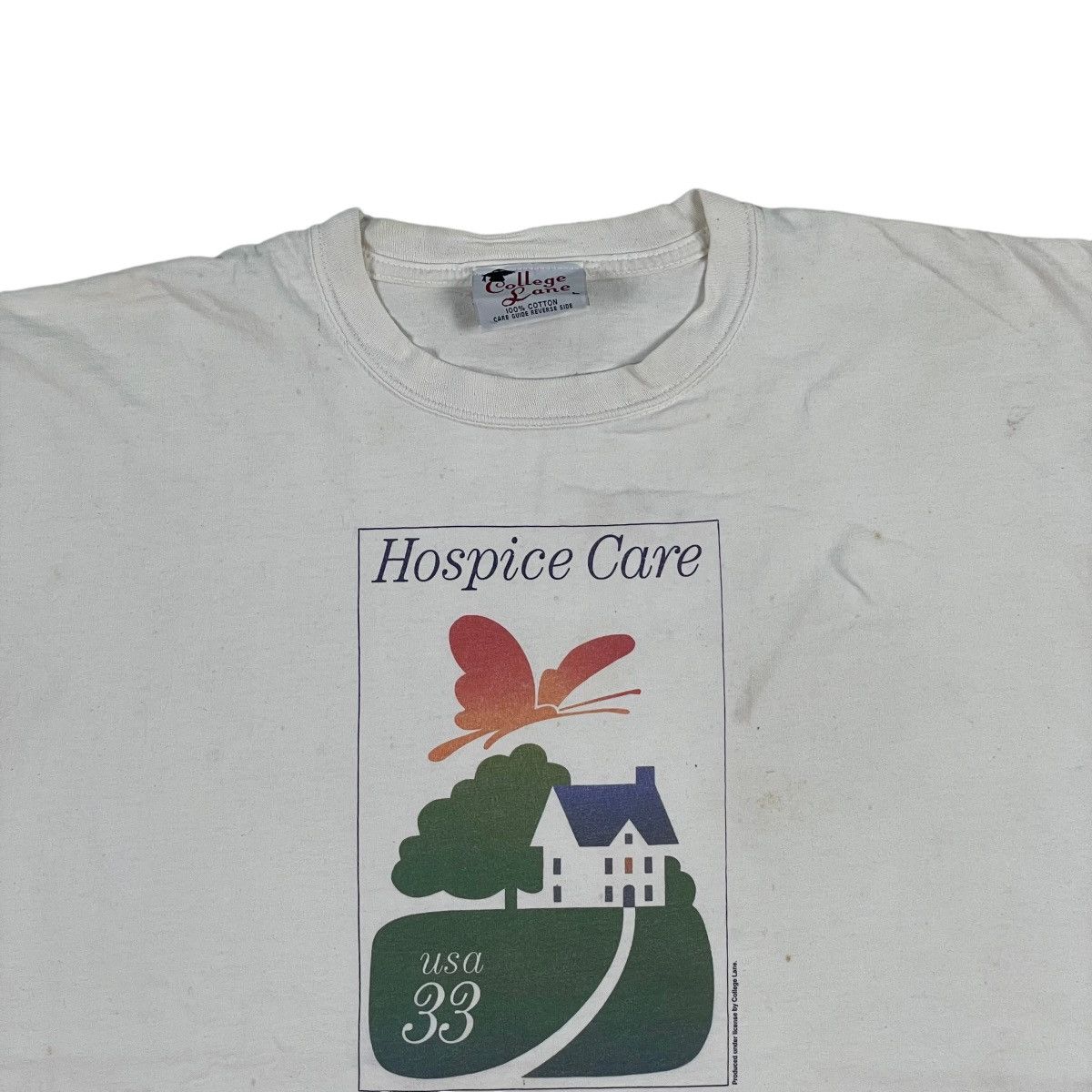 Vintage Vintage 1999 USPS Stamp Hospice Care Tee Size US L / EU 52-54 / 3 - 3 Thumbnail