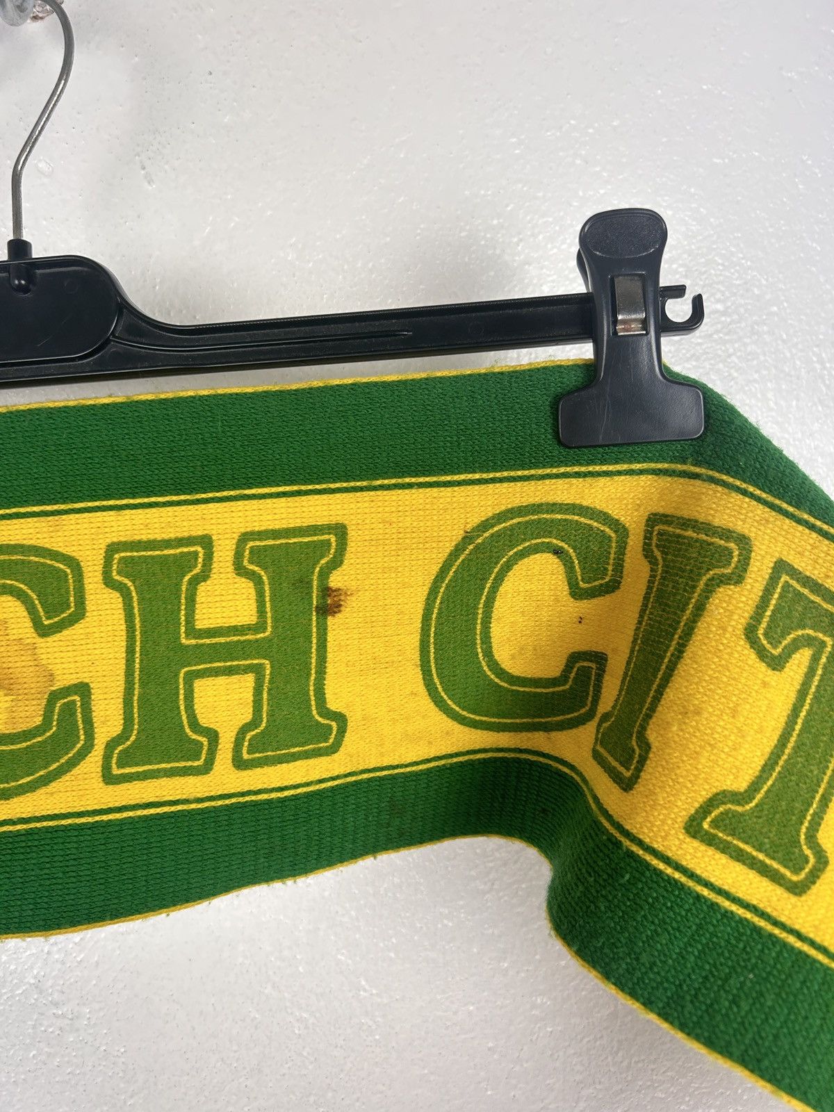 Vintage 80s Vintage Norwich City FC Soccer Football Fanwear Scarf Size ONE SIZE - 4 Thumbnail