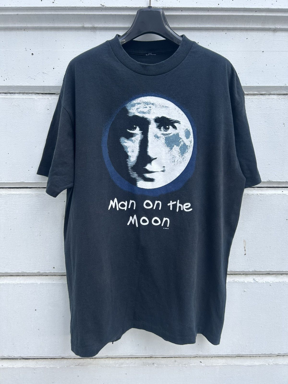 Vintage Mega Rare Vintage Jim Carrey Man on the Moon 1999 Movie Tee Size US XL / EU 56 / 4 - 1 Thumbnail