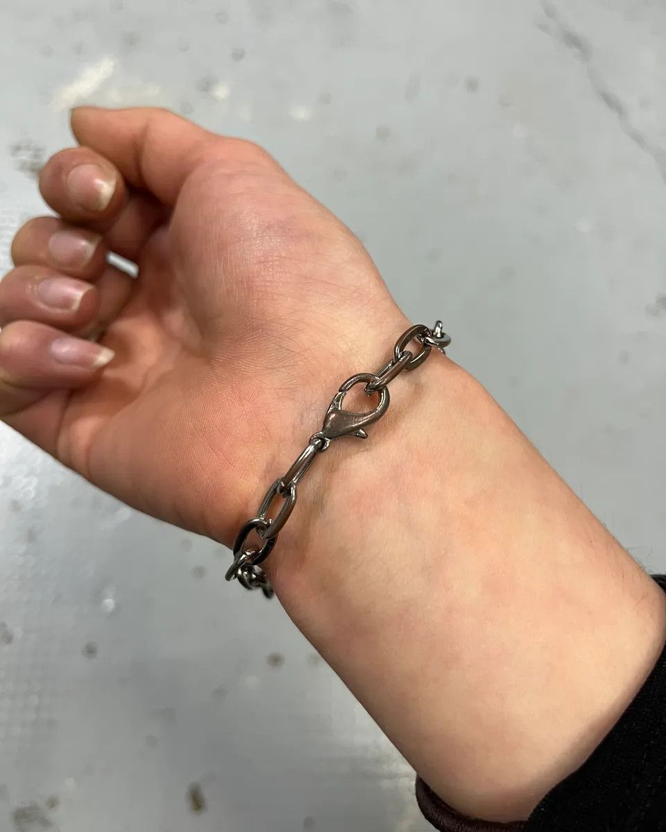 Vintage 2000s Cesare Paciotti Daggers Silver Metal Bracelet Size ONE SIZE - 4 Thumbnail