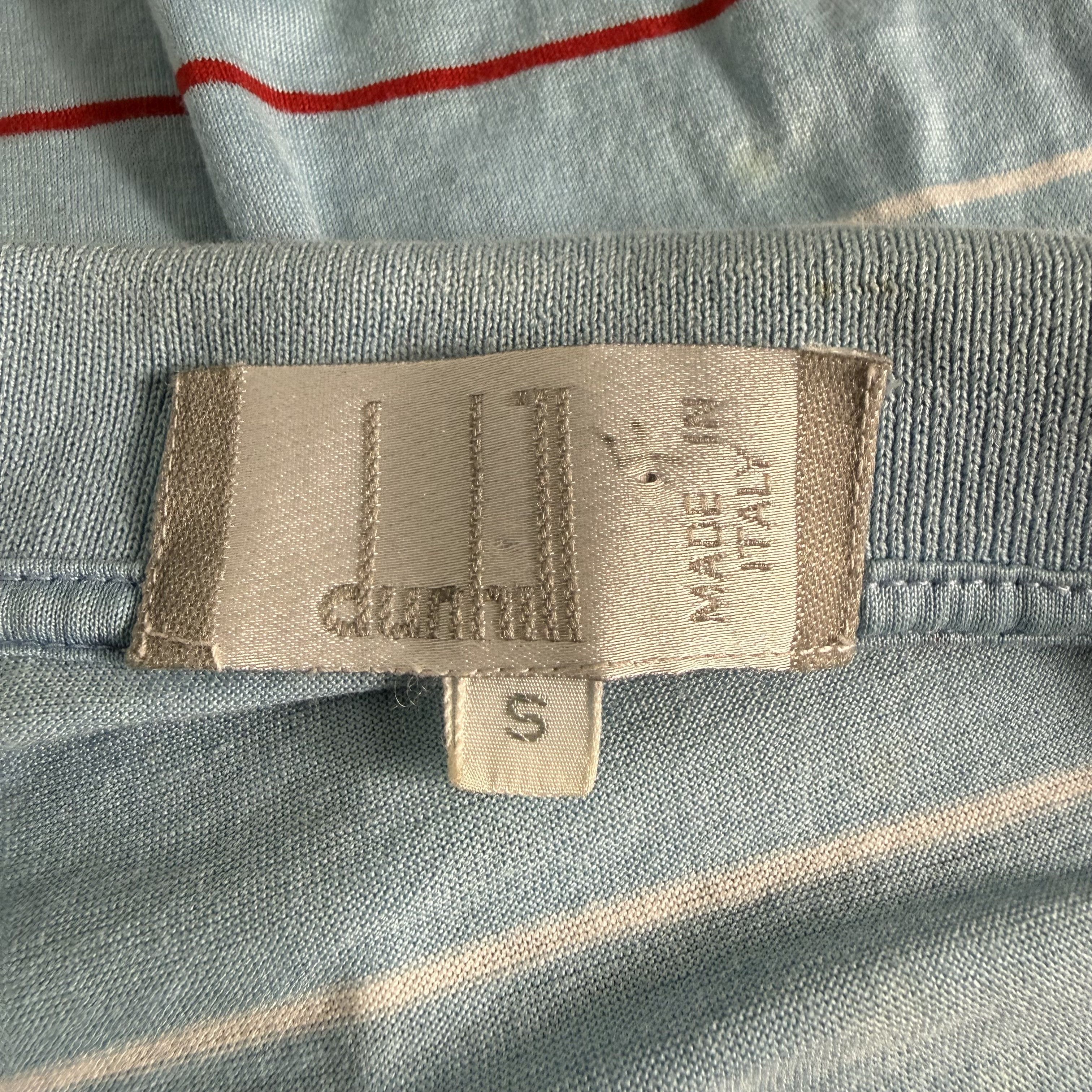 Alfred Dunhill 🔥RARE🔥Vintage Dunhill Stripes Polo Shirt Made in Italy Size US S / EU 44-46 / 1 - 6 Thumbnail