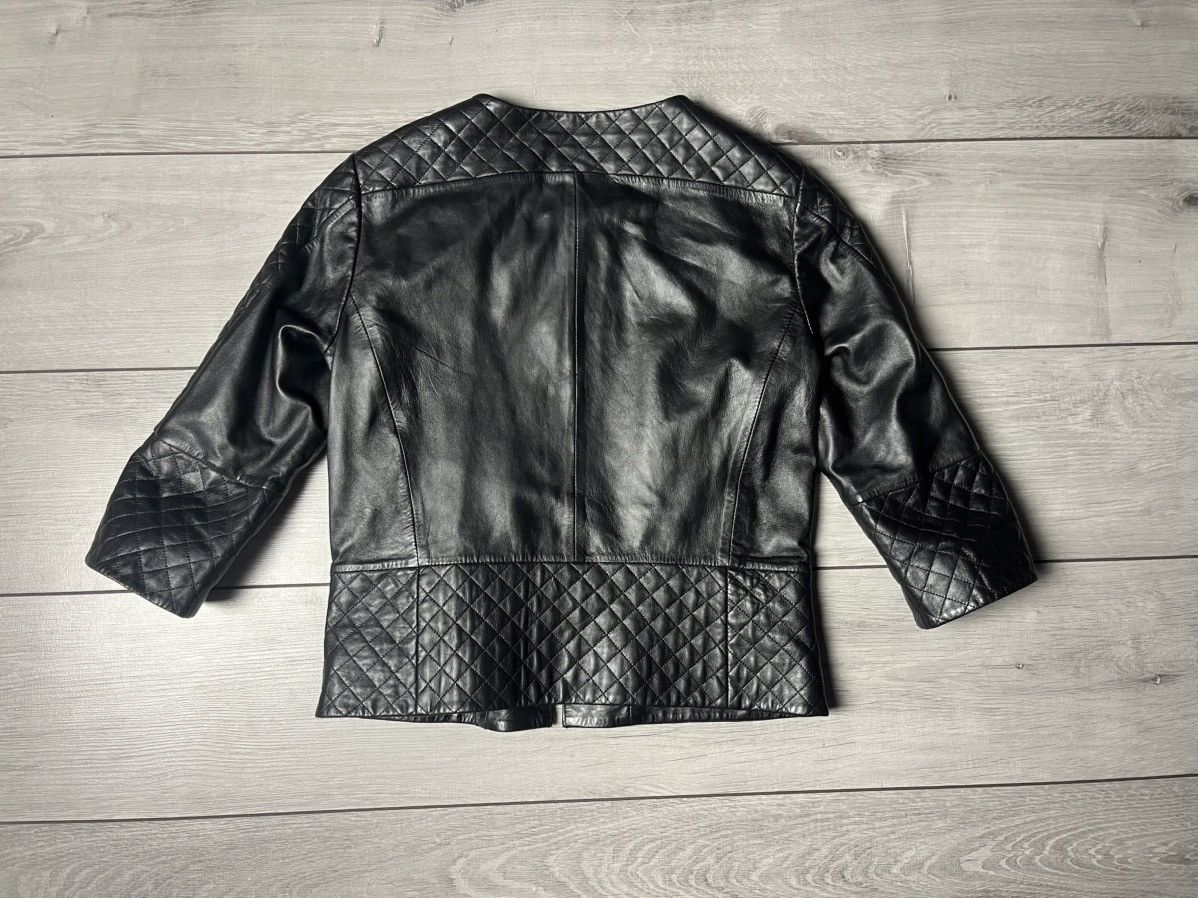 MAX&Co. Max&Co leather crop 3/4 sleeve jacket size 2 us Size XS / US 0-2 / IT 36-38 - 4 Thumbnail