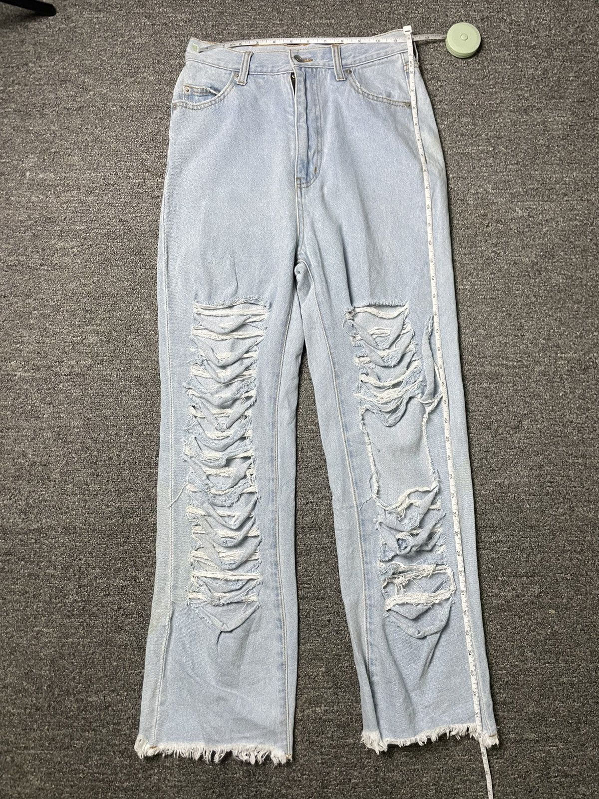 Japanese Brand WEGO Brand Destroyed Denim Jeans (62) Size US 26 / EU 42 - 17 Thumbnail
