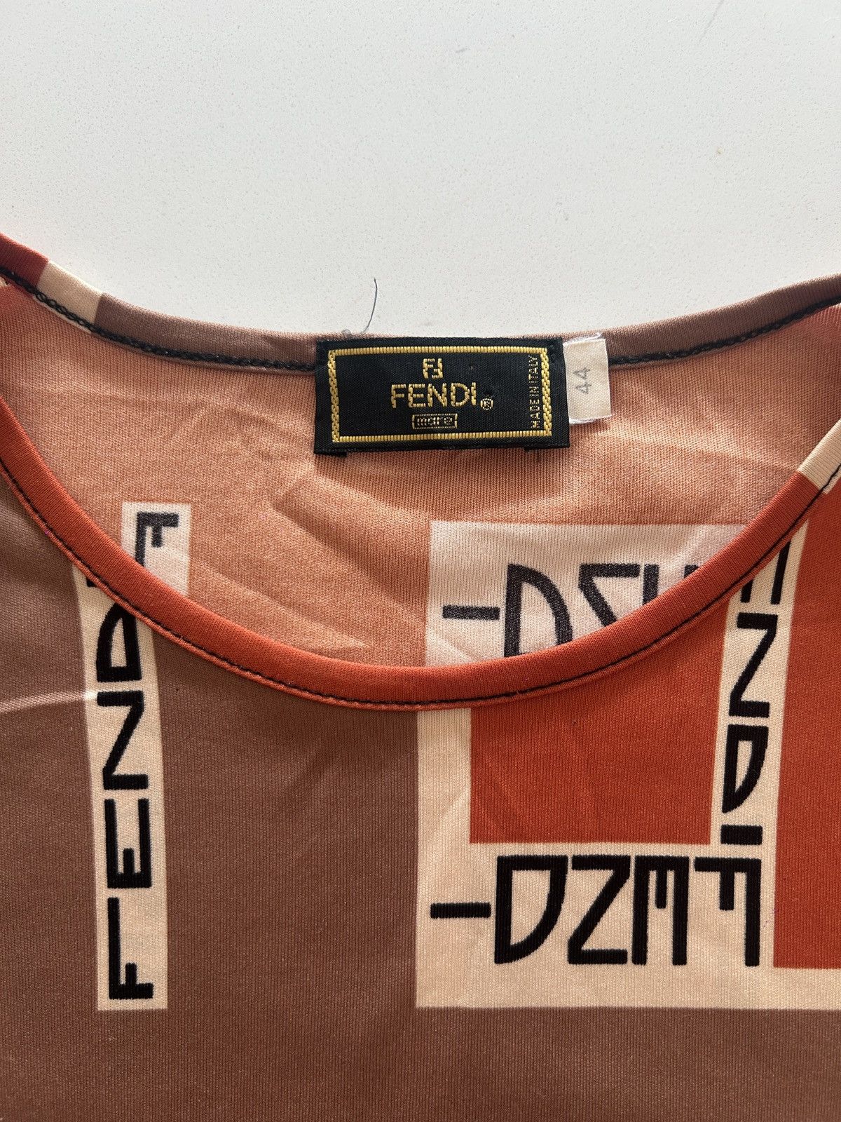 Fendi Fendi FF Logo Short Sleeve Top Multicolor Size M / US 6-8 / IT 42-44 - 2 Thumbnail