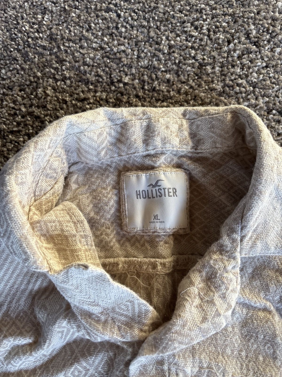 Hollister Beige Hollister button up collar shirt Size US XL / EU 56 / 4 - 3 Thumbnail